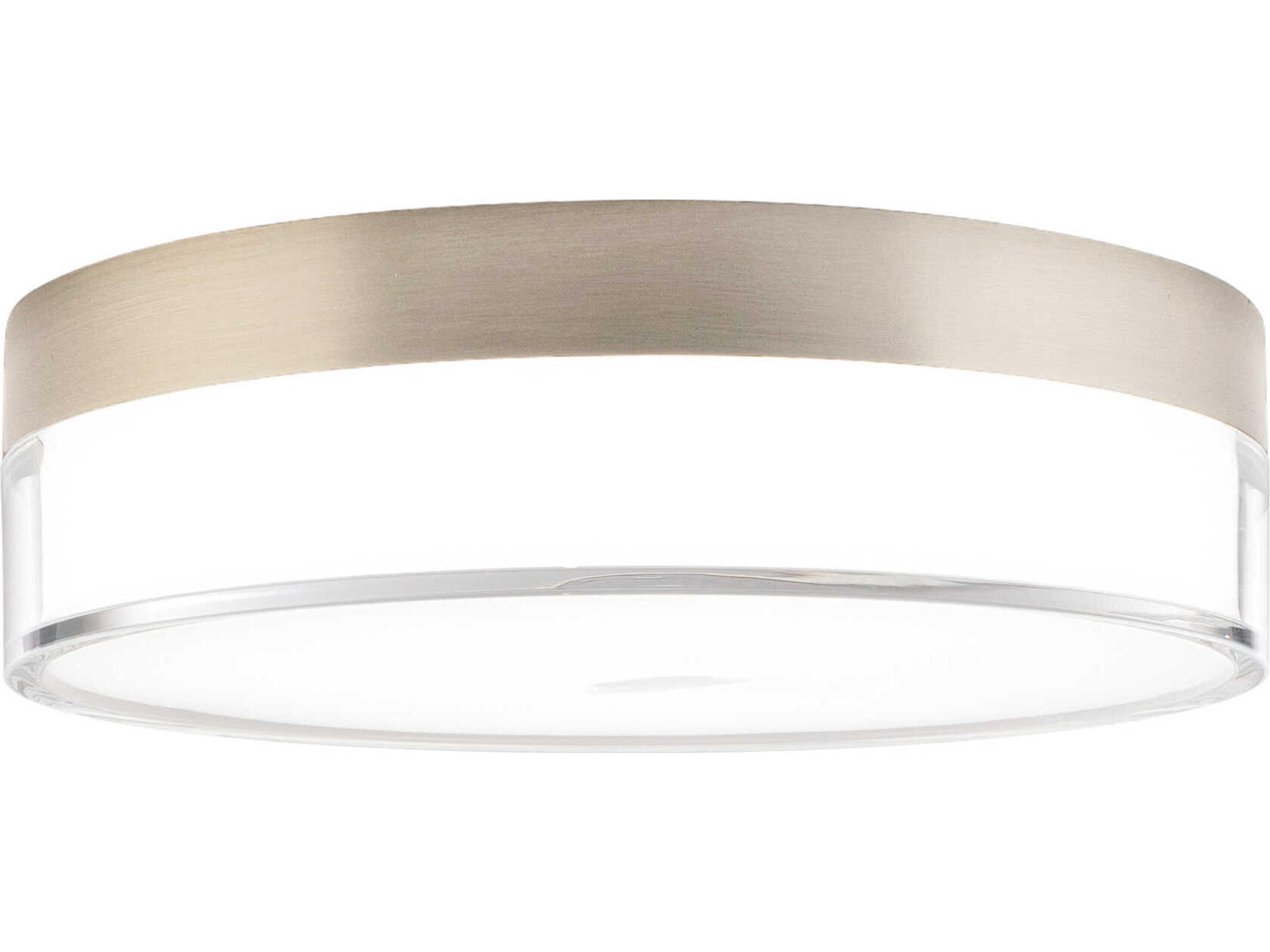 Twist-N-Lite 9-Inch LED Flush Mount in Brushed Nickel