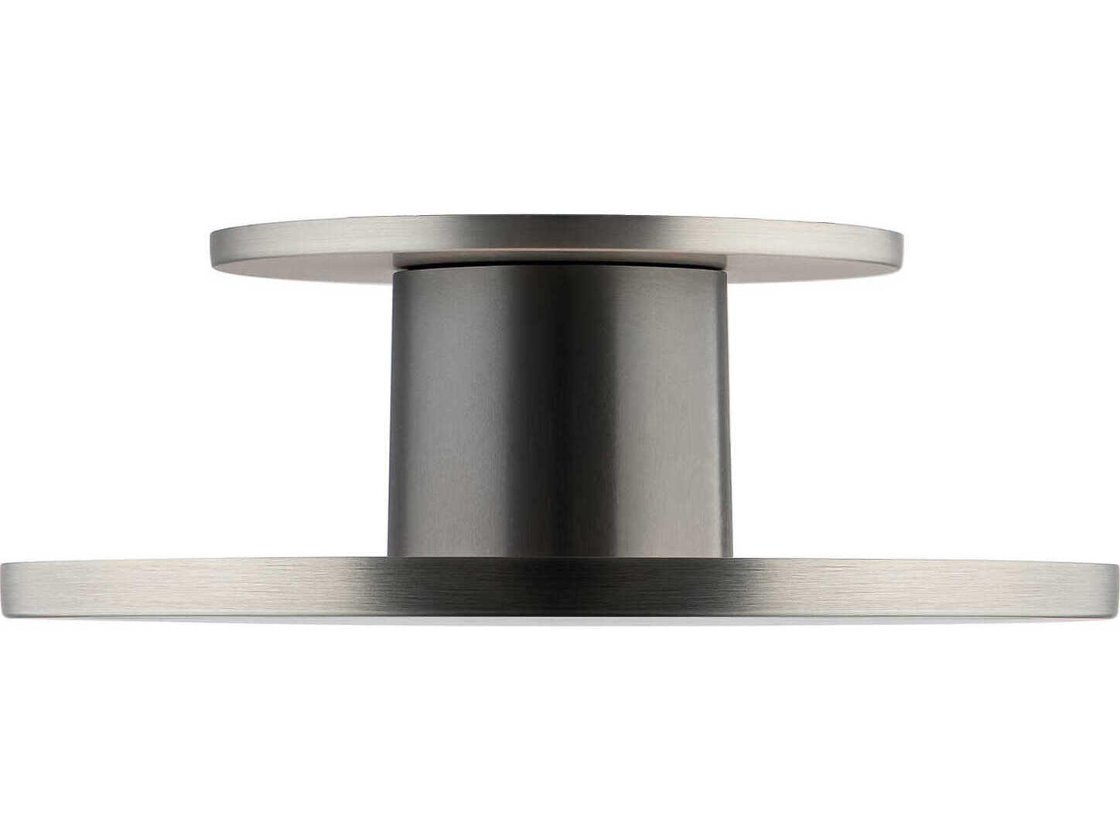 WAC Lighting Twist-N-Lite 1-Light Brushed Nickel Round Semi Flush Mount