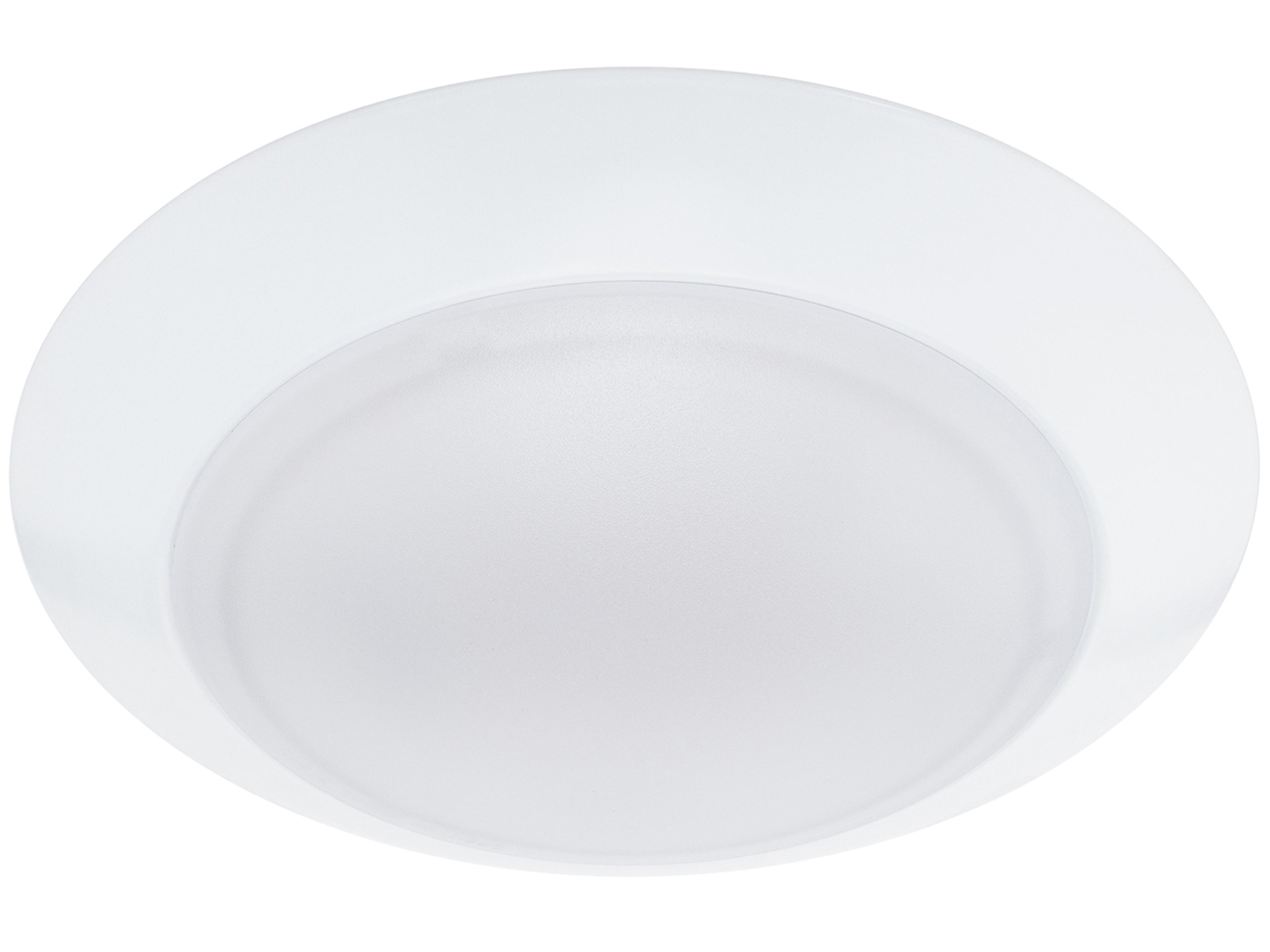 WAC Lighting Disc 1-Light White Round Flush Mount
