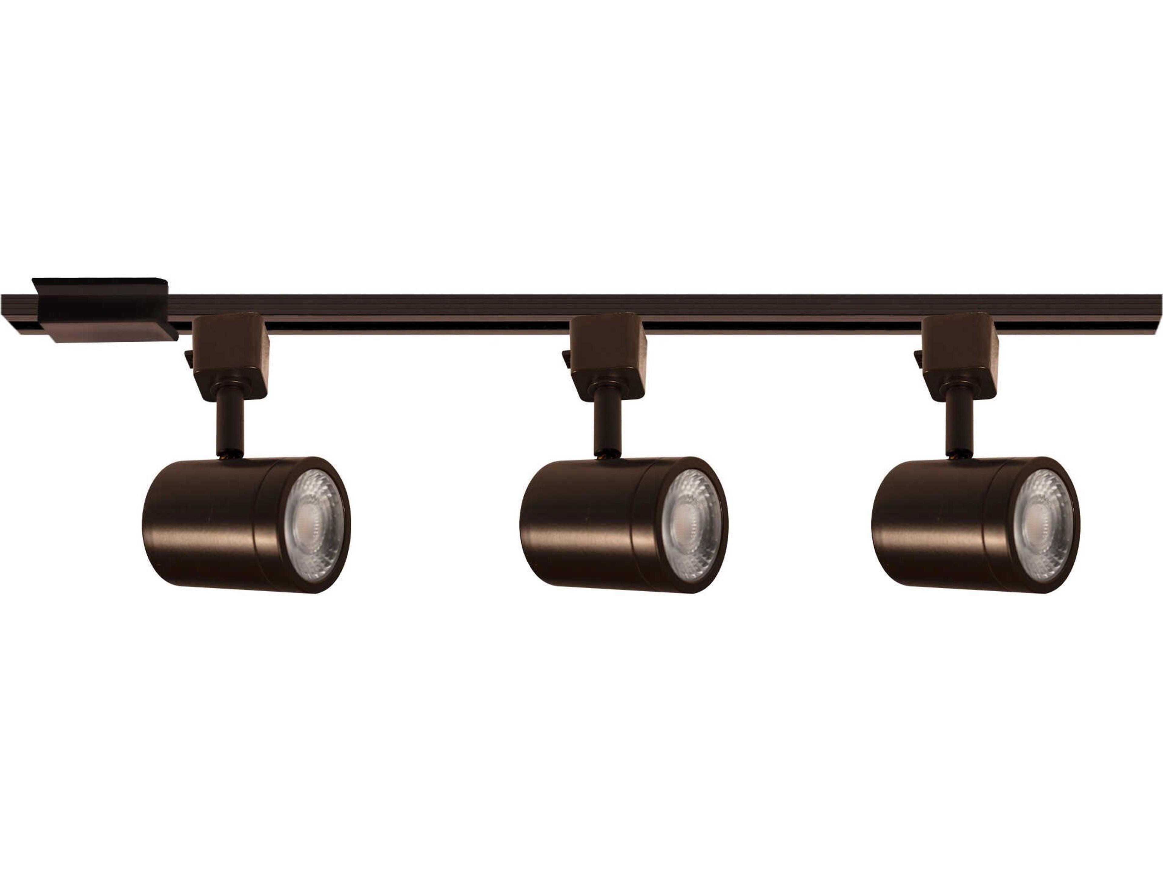 Charge 3-Light Dark Bronze Cylinder Track & Rail Light Kit
