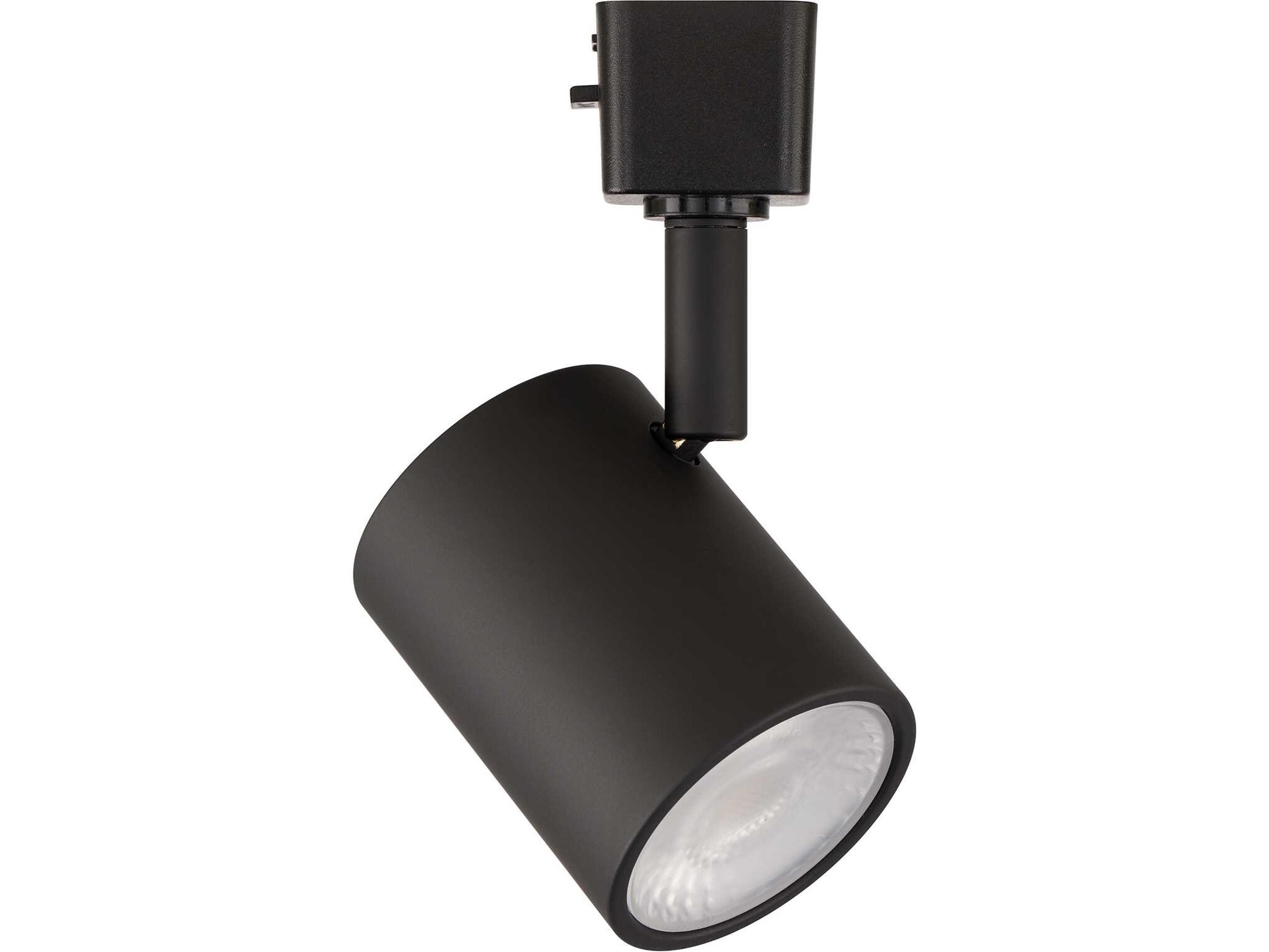 Charge 1-Light Black Cylinder Track Head