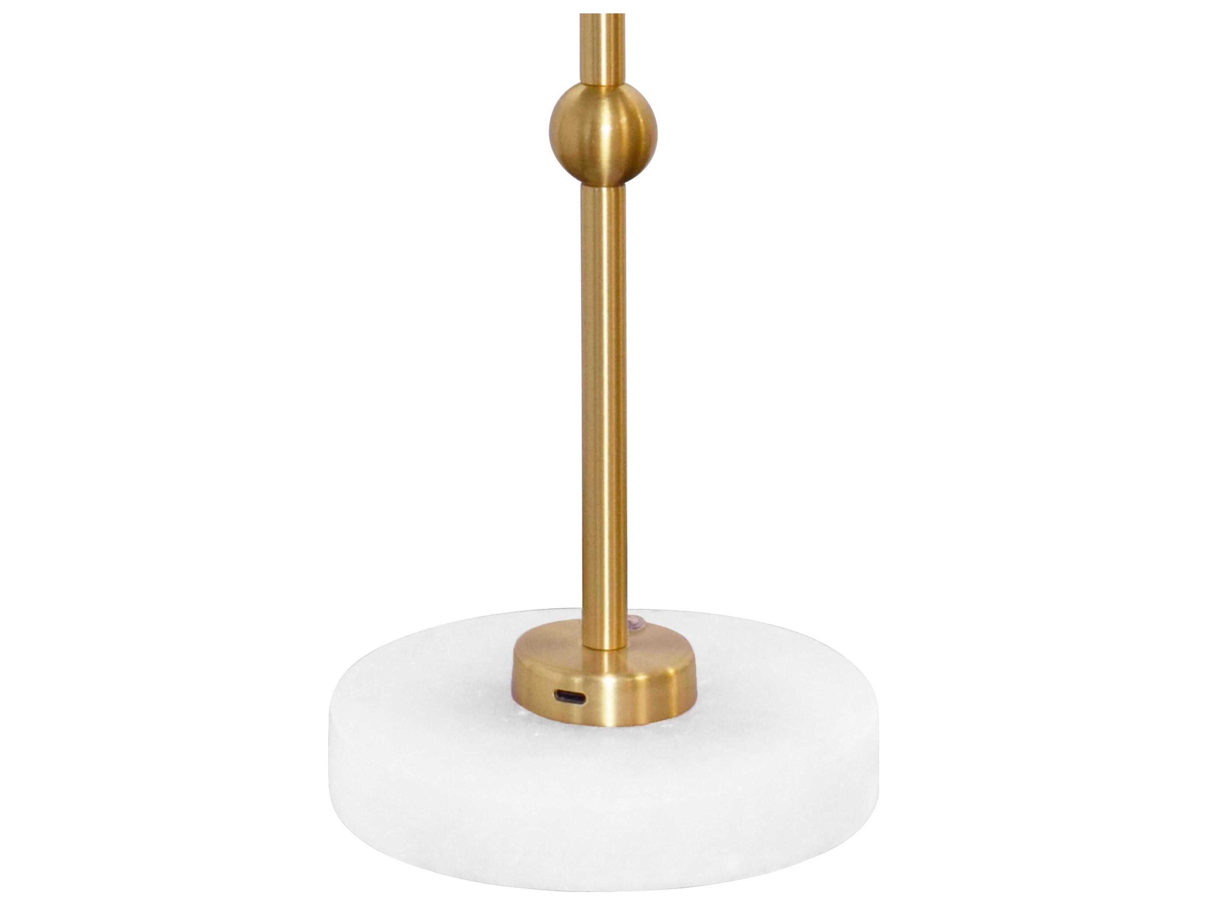 Worlds Away Brass Table Lamp