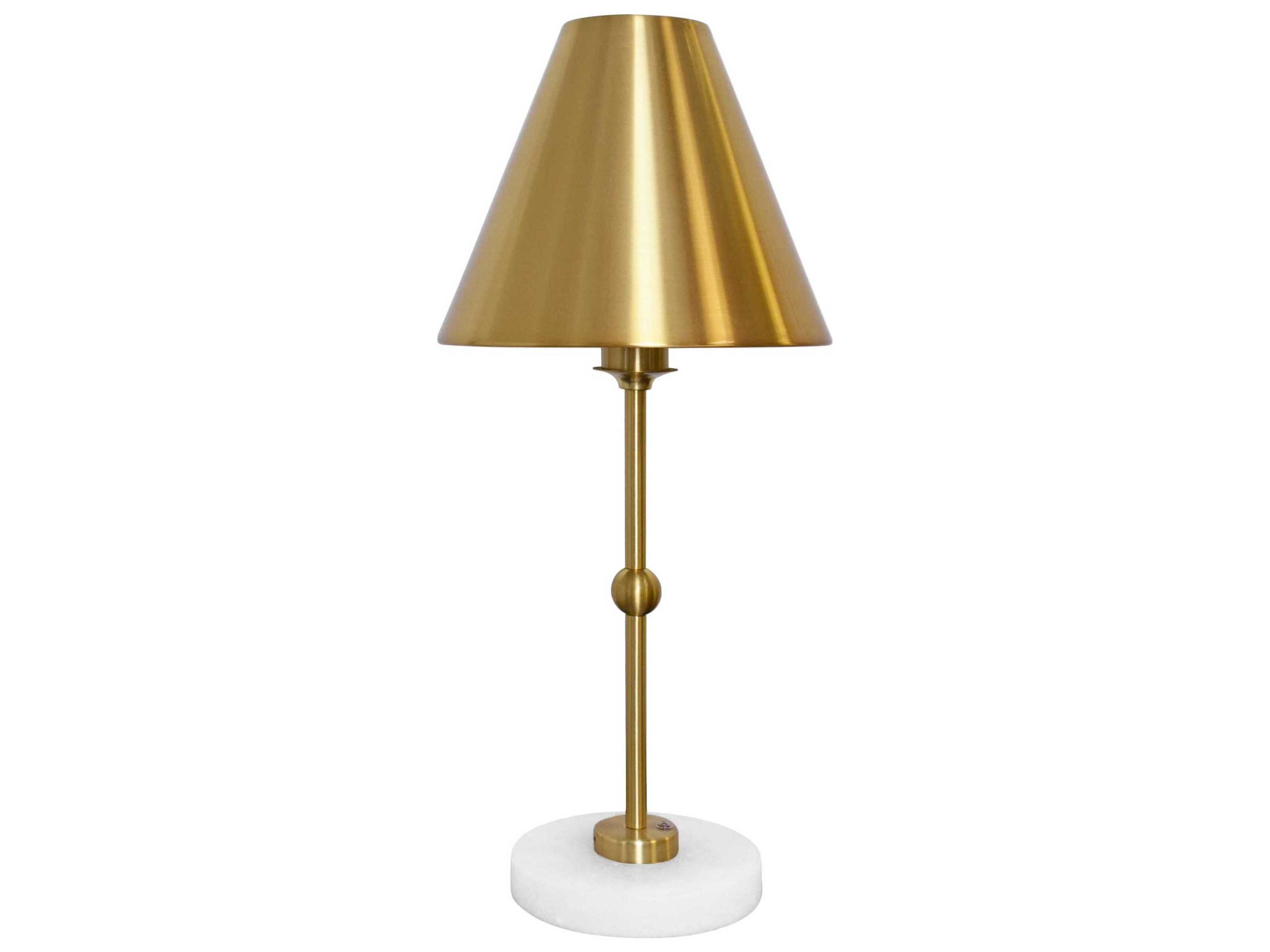 Worlds Away Brass Table Lamp