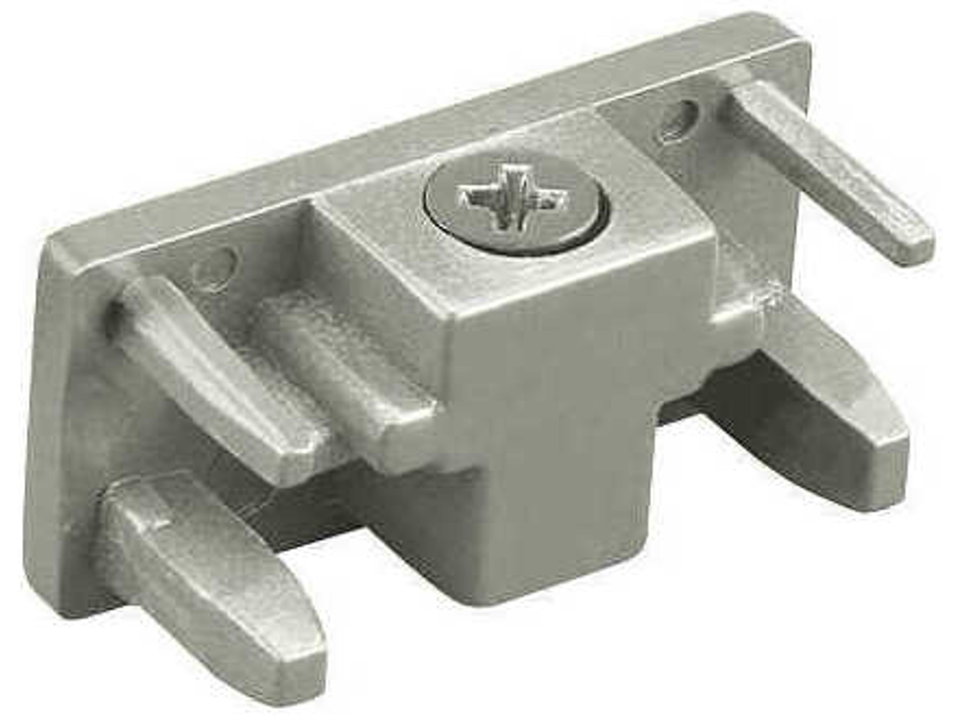 Brushed Nickel H-Track End Cap