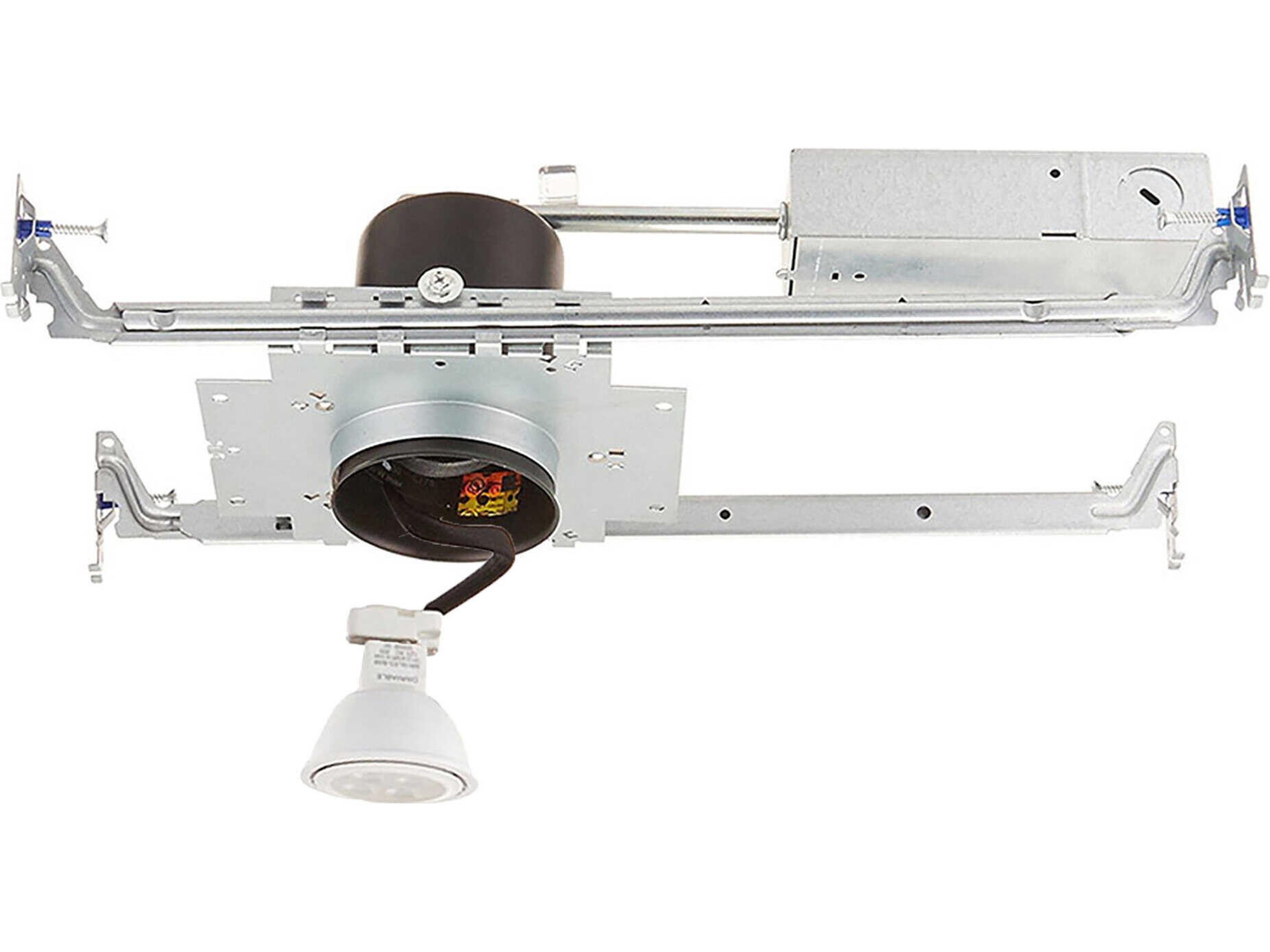 WAC Lighting 1-Light Black White Round Recessed Light