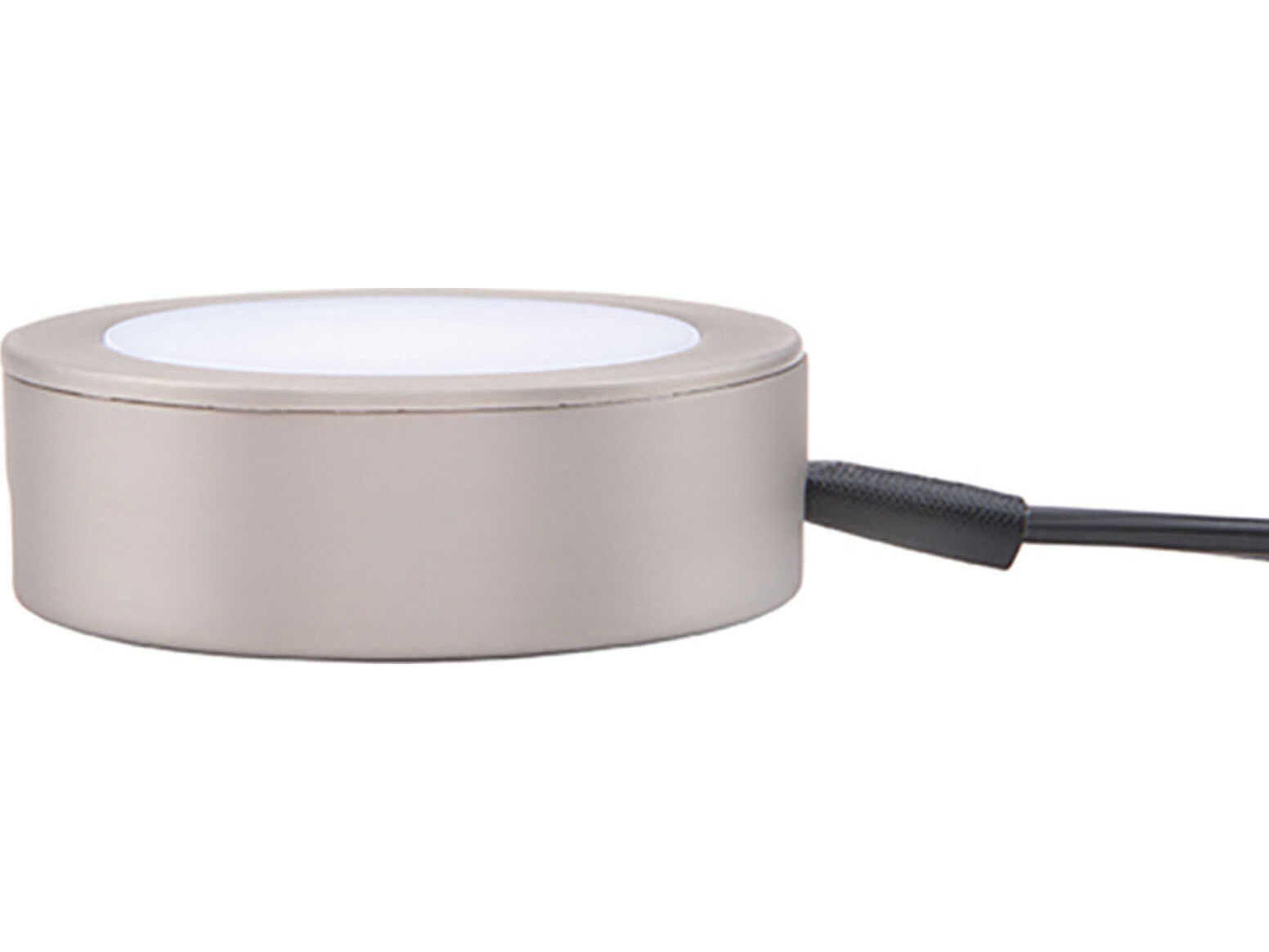 WAC Lighting Line Voltage Puck with Single 6" Lead Wire and 6ft Power Cord with Roll Switch