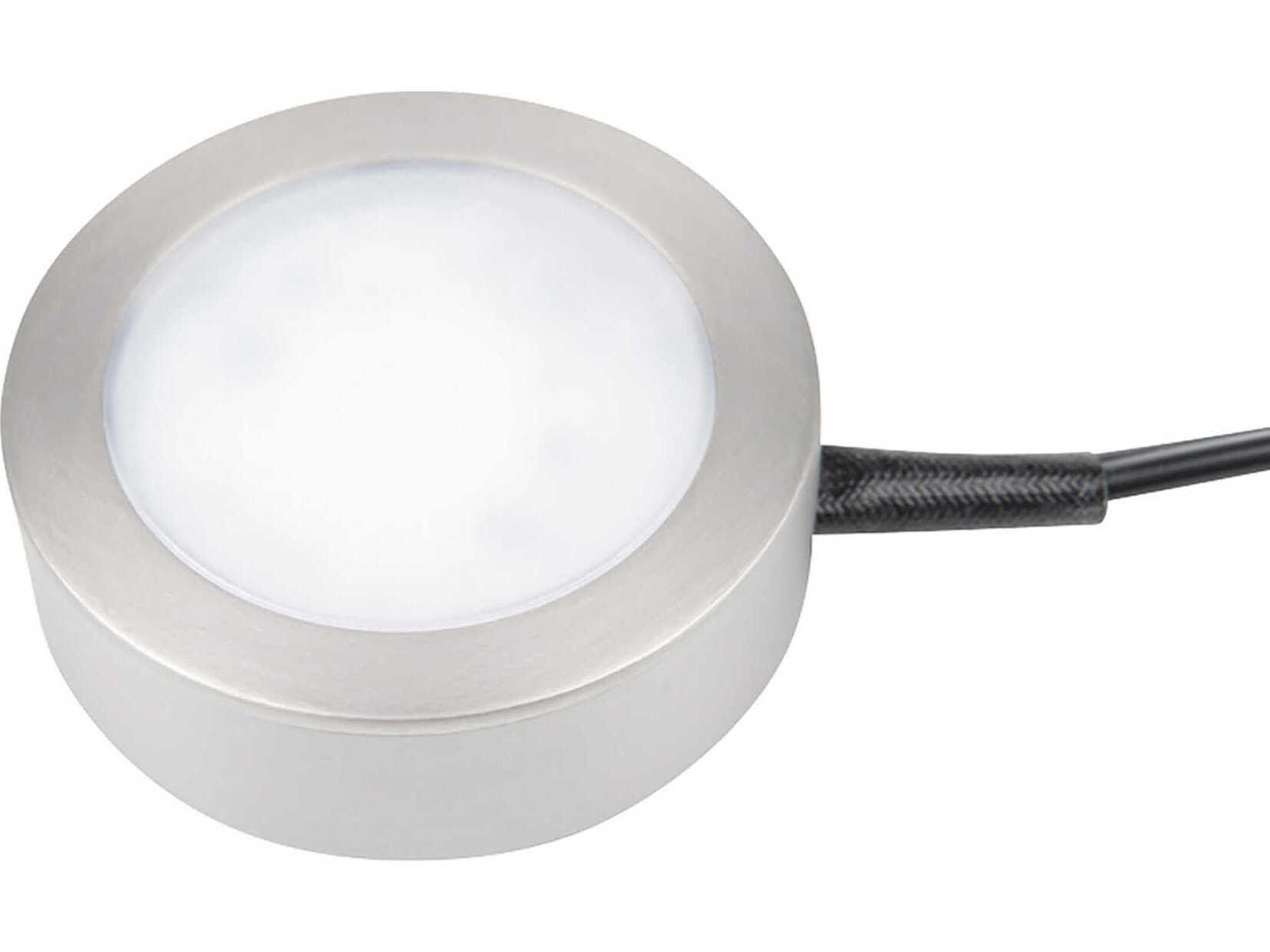 WAC Lighting Line Voltage Puck with Single 6" Lead Wire and 6ft Power Cord with Roll Switch