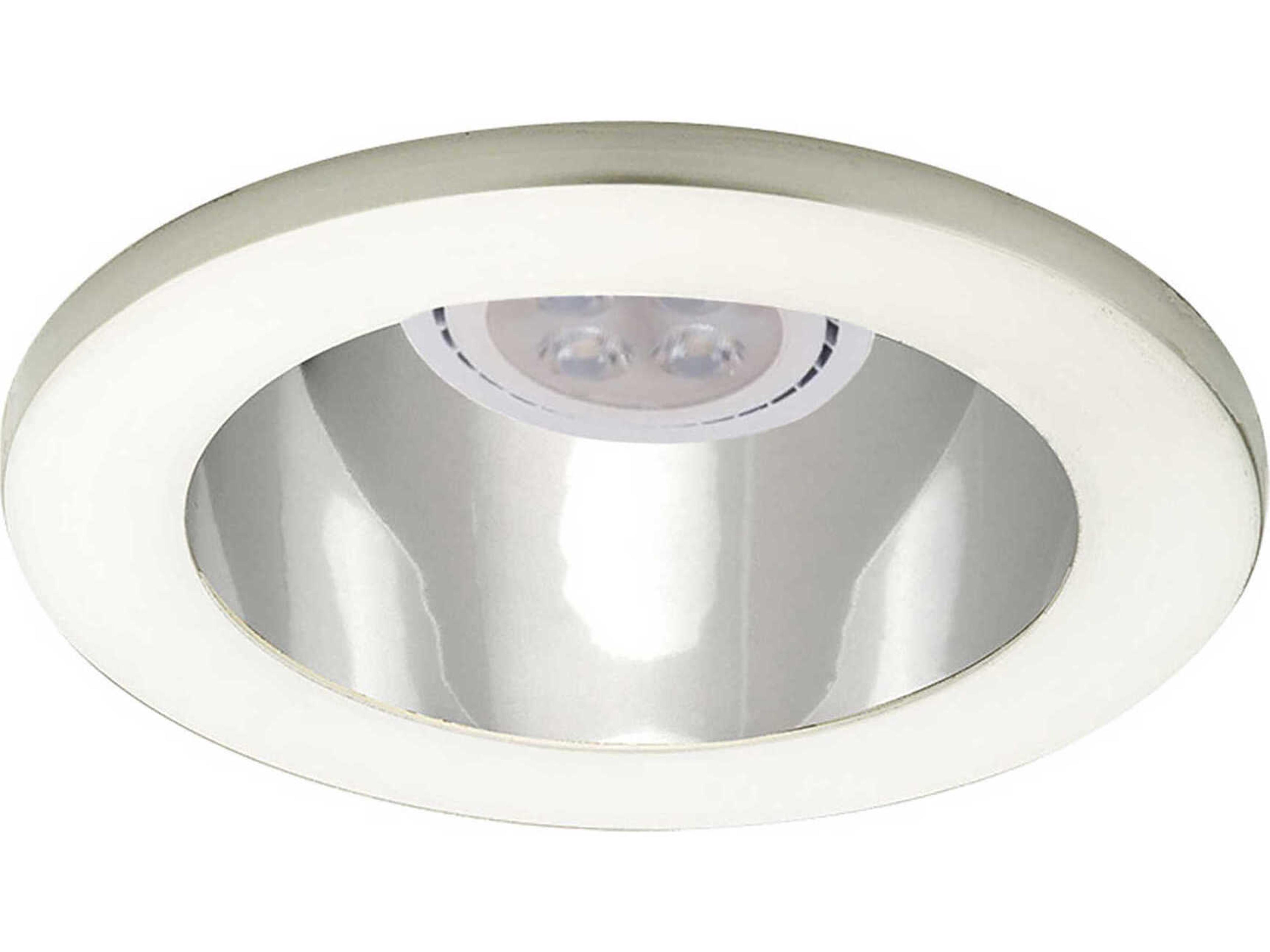 1-Light Brushed Nickel Round Recessed Light