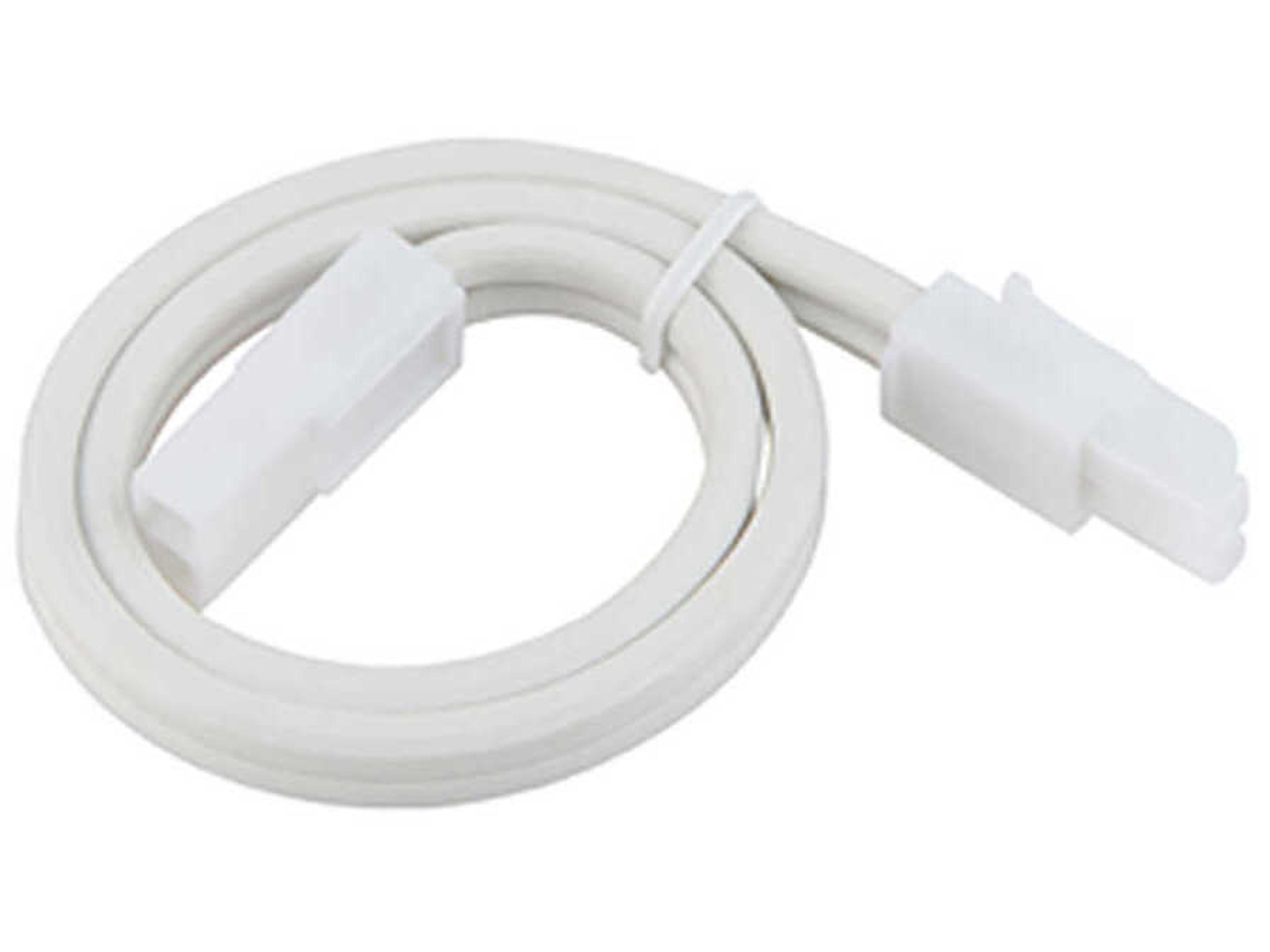 WAC Lighting Line Voltage Puck White Extension Joiner Cable