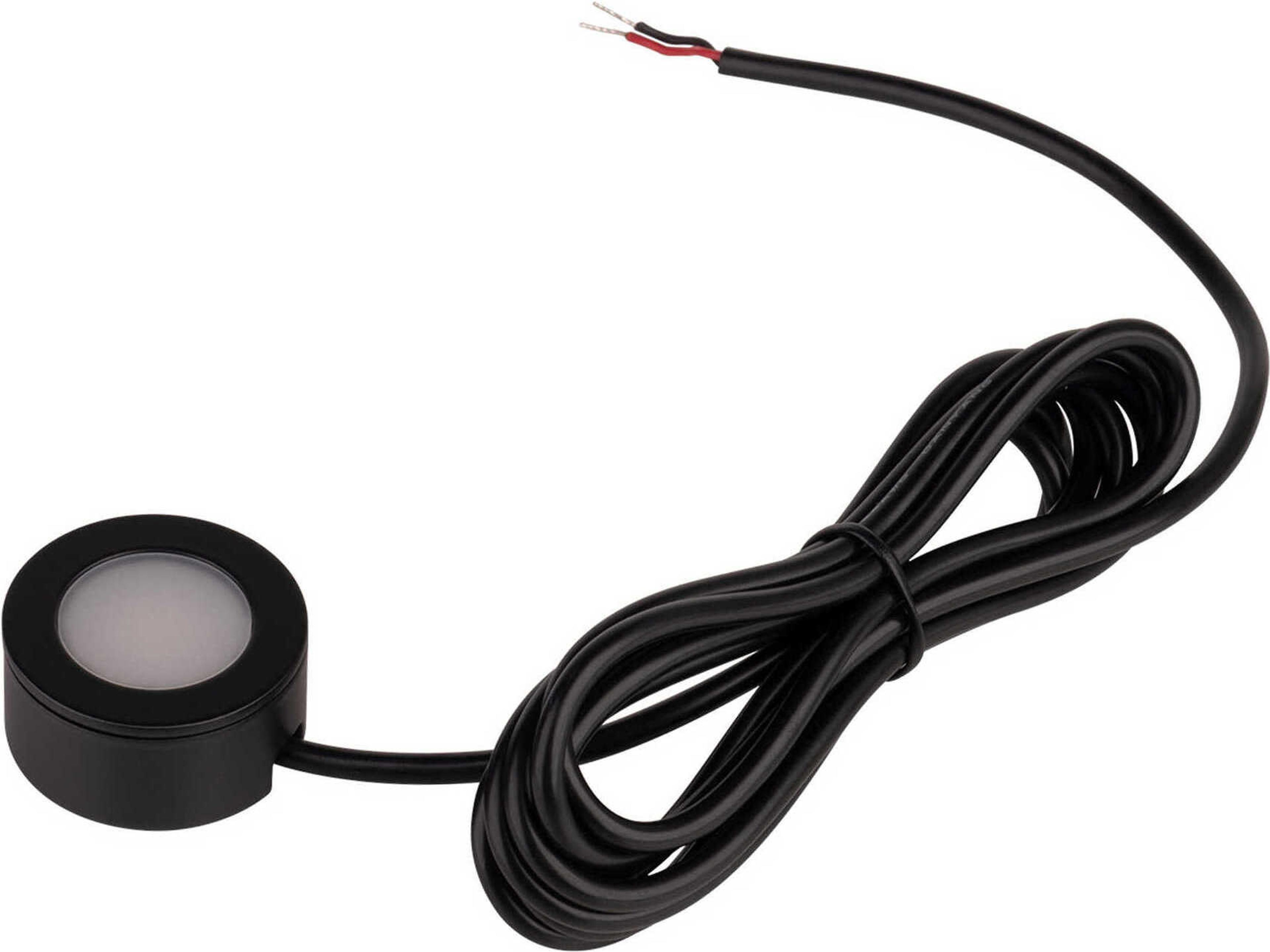 WAC Lighting Mini Puck Black 3000K Under Cabinet Light