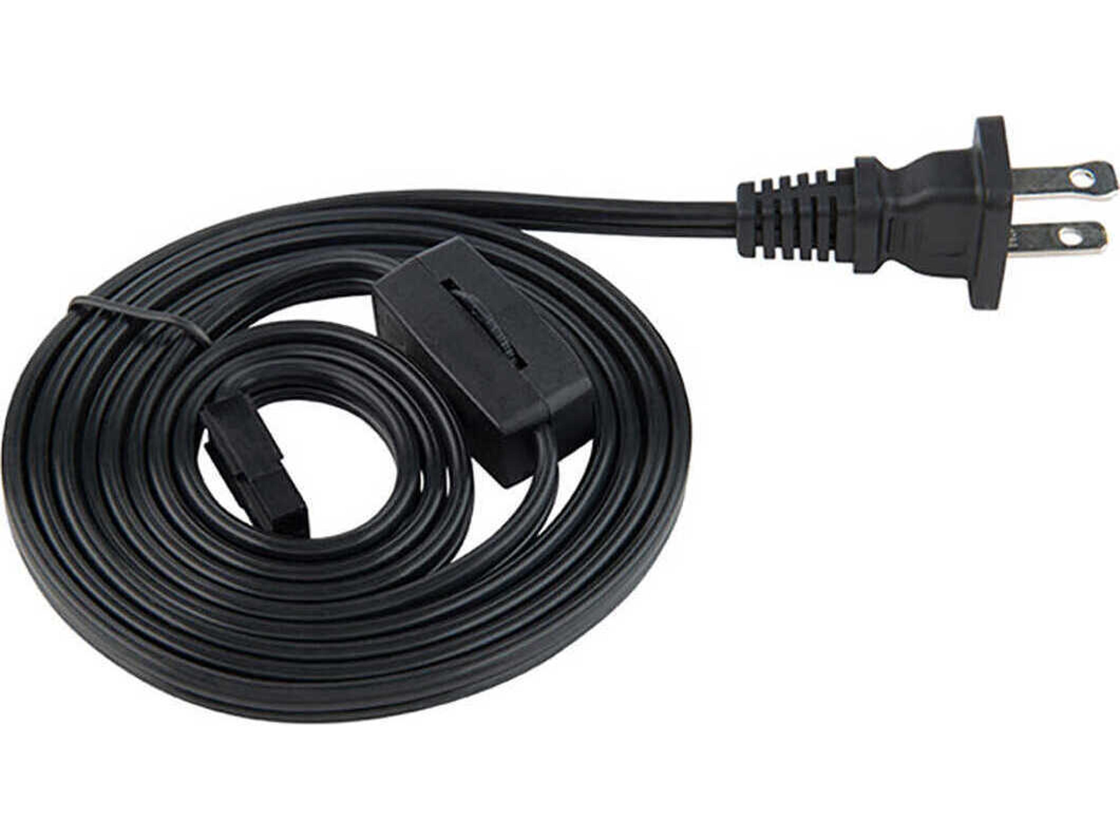 WAC Lighting Line Voltage Puck 6ft Power Cord with Roll Switch