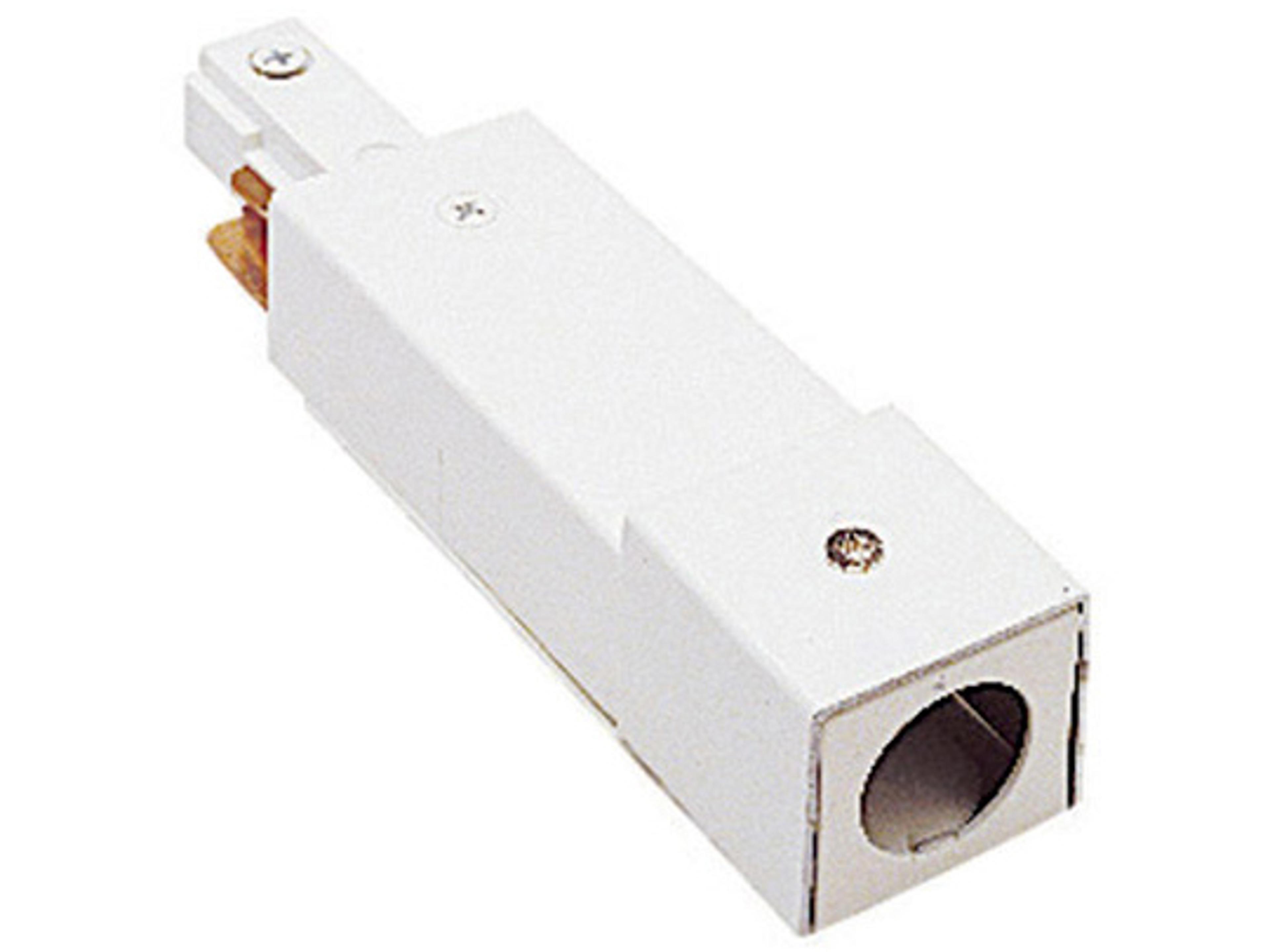 White Live End BX Connector for 2-Circuit J-Track