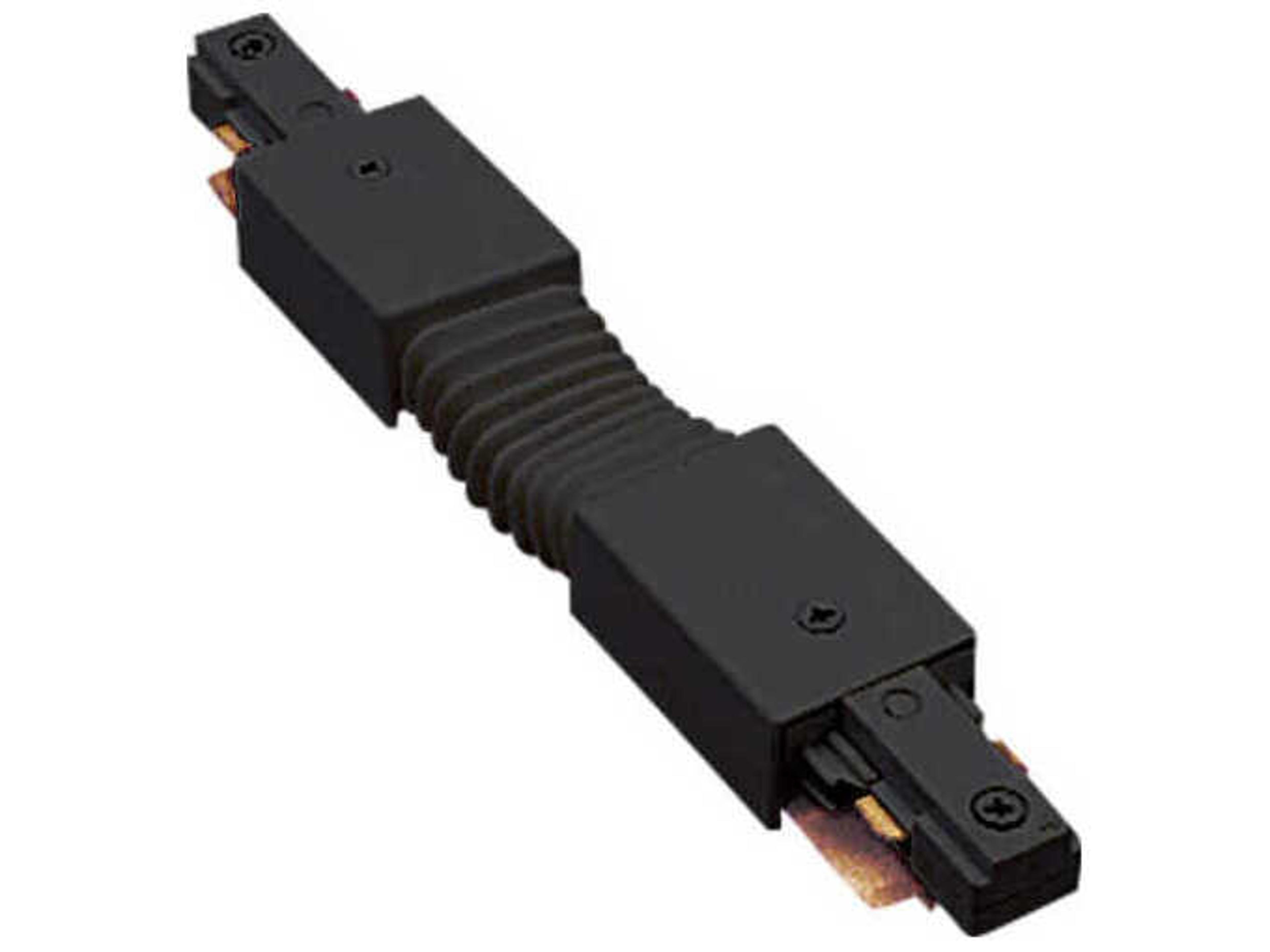 Black Flexible Track Connector for 2-Circuit J-Track