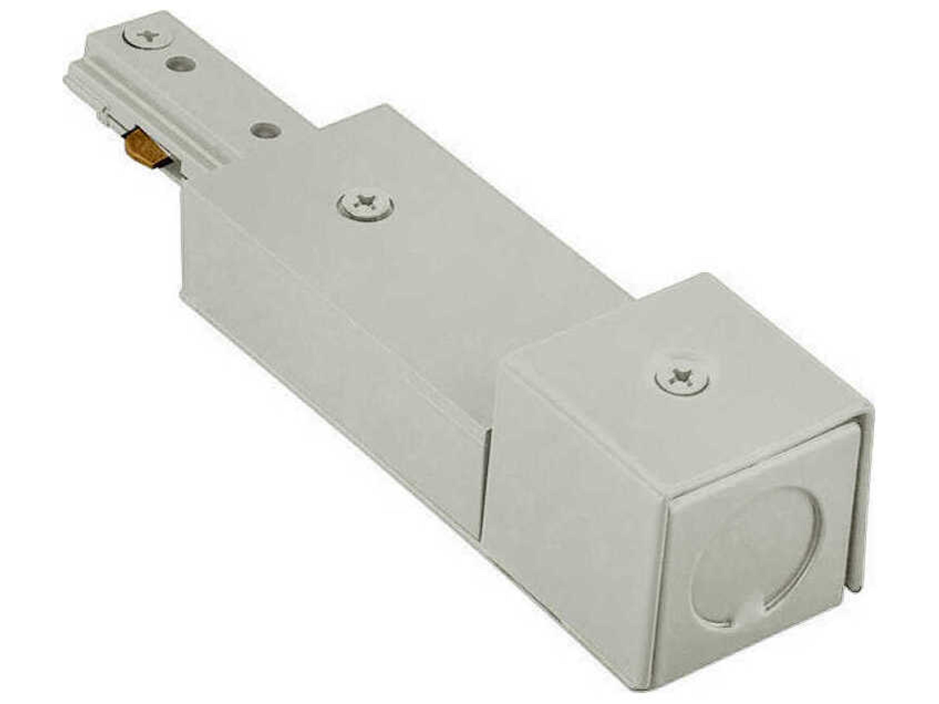 Brushed Nickel Live End BX Connector for J-Track