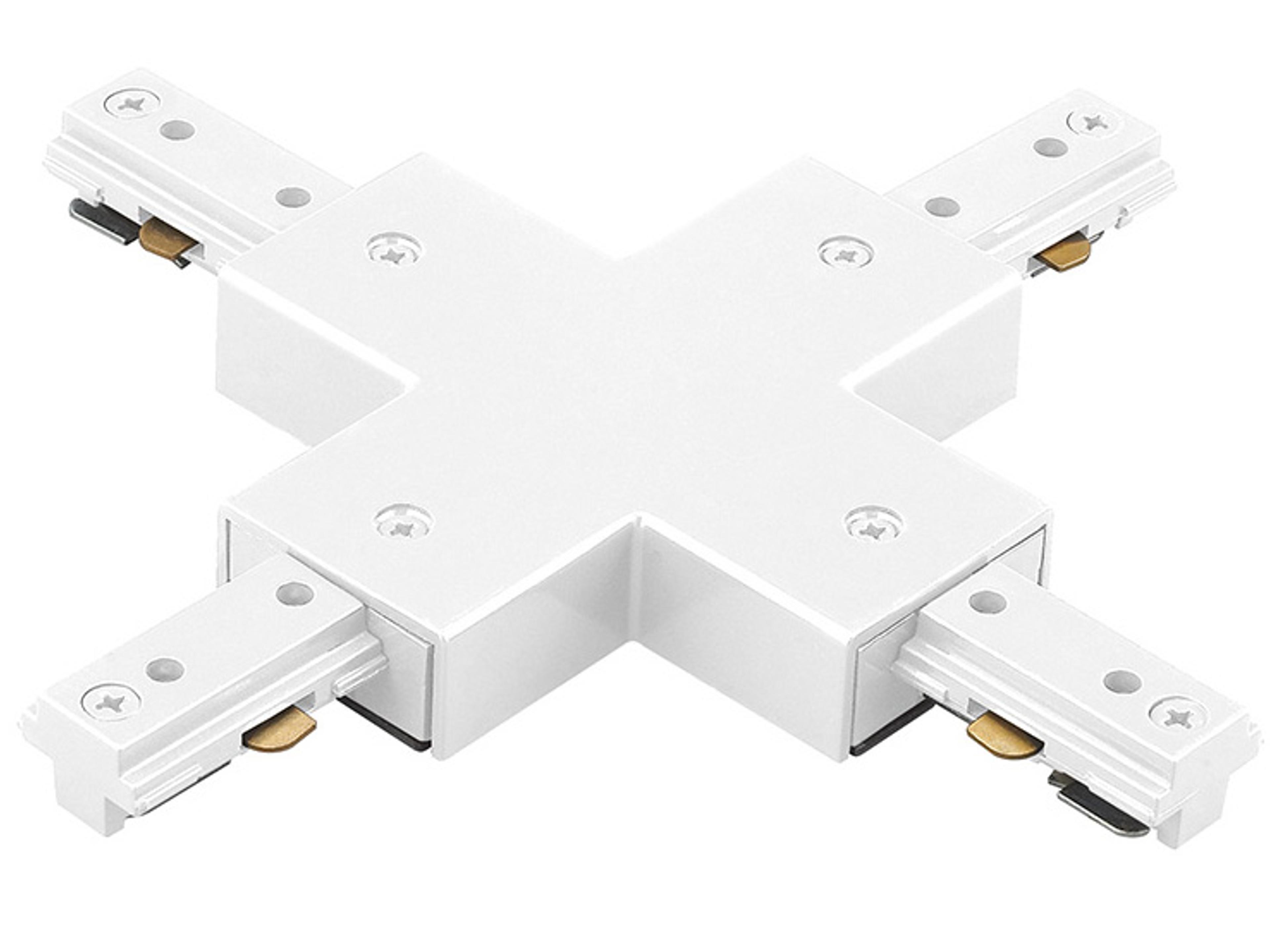 White X Connector for J-Track