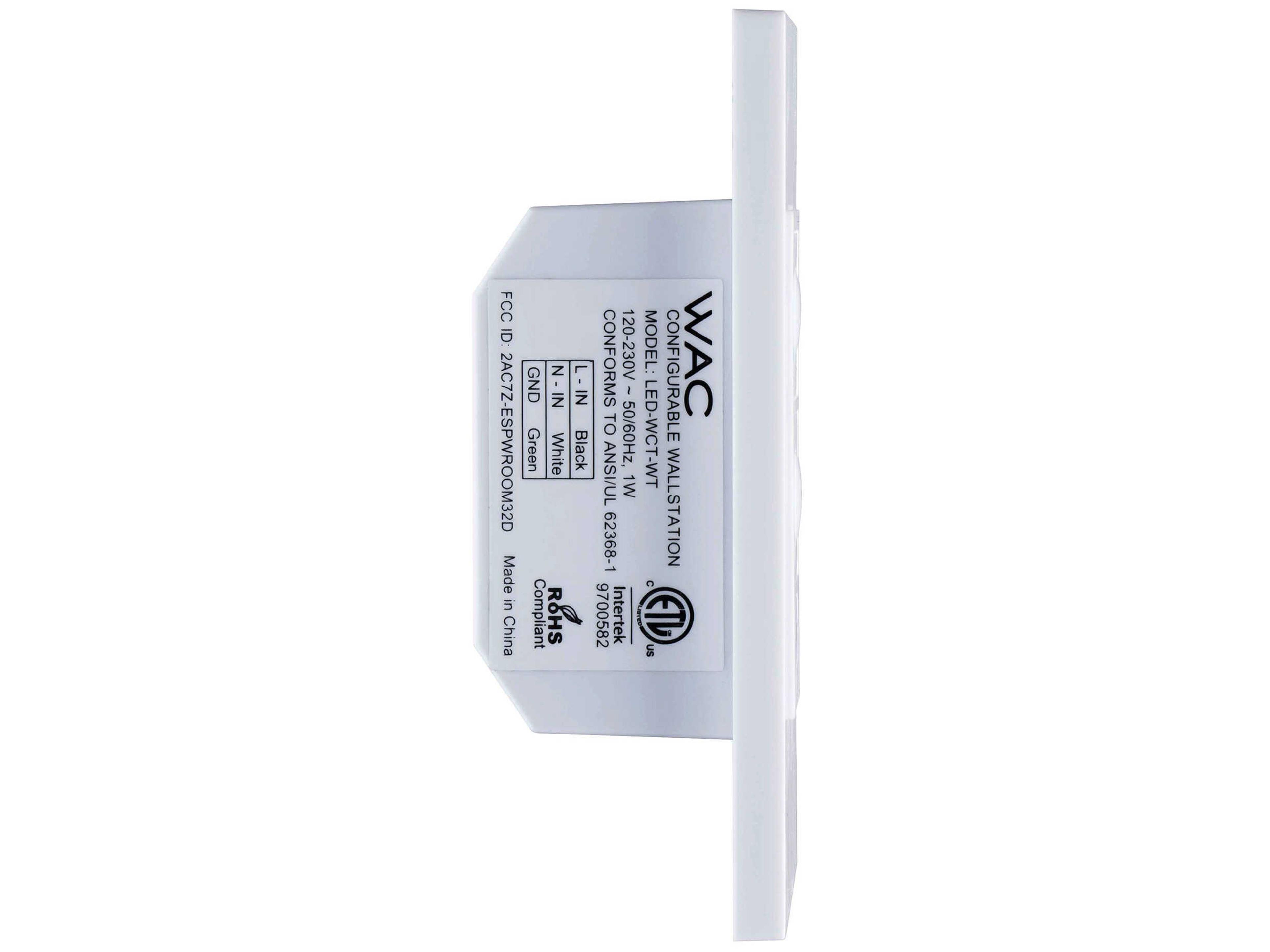 WAC Lighting Colorscaping LED RGBWW Wall Station Control