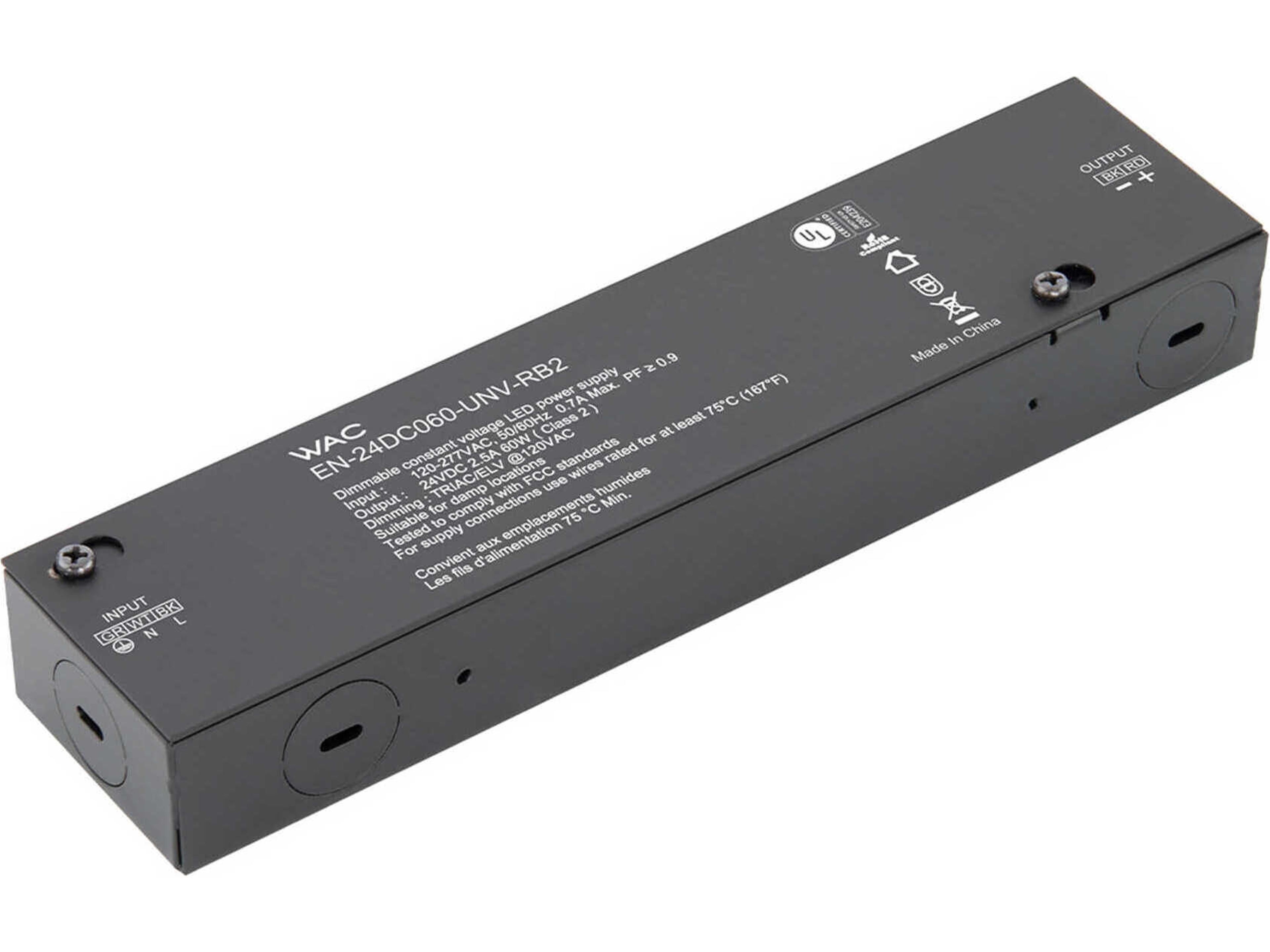 Under Cabinet Strip 100-277V to 24VDC 60W Power Supply