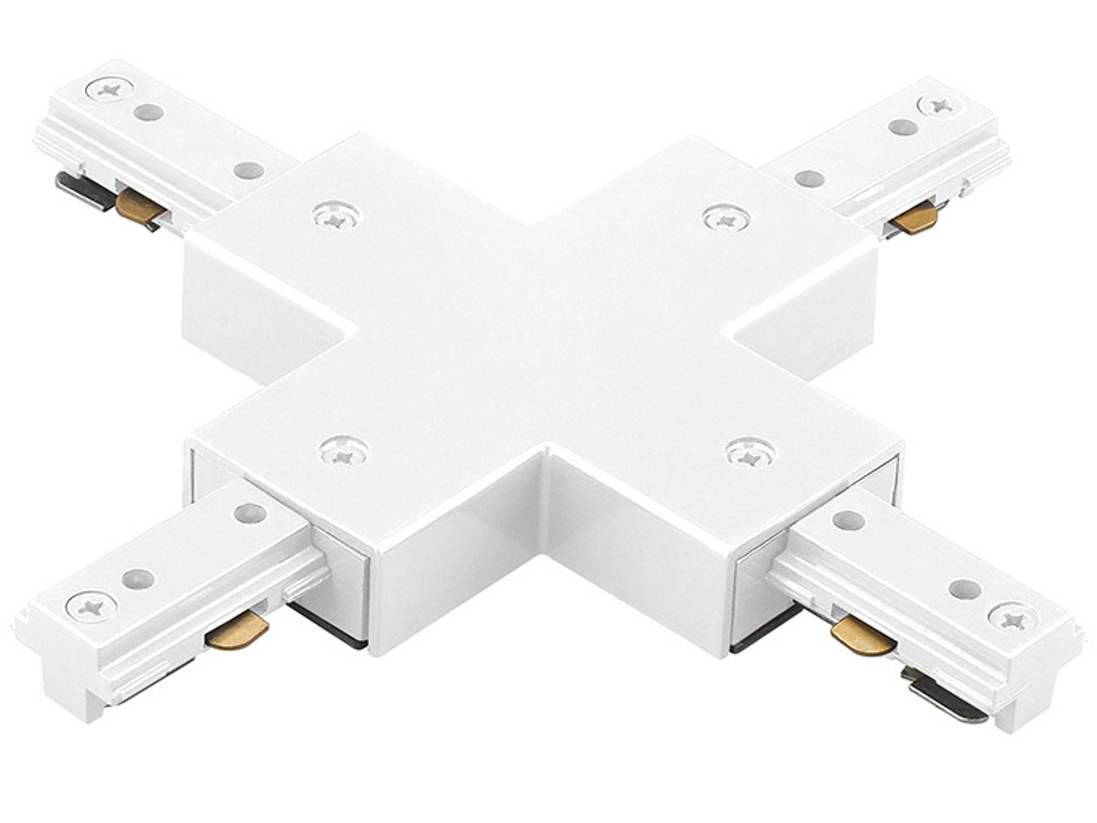 White X Connector for L-Track