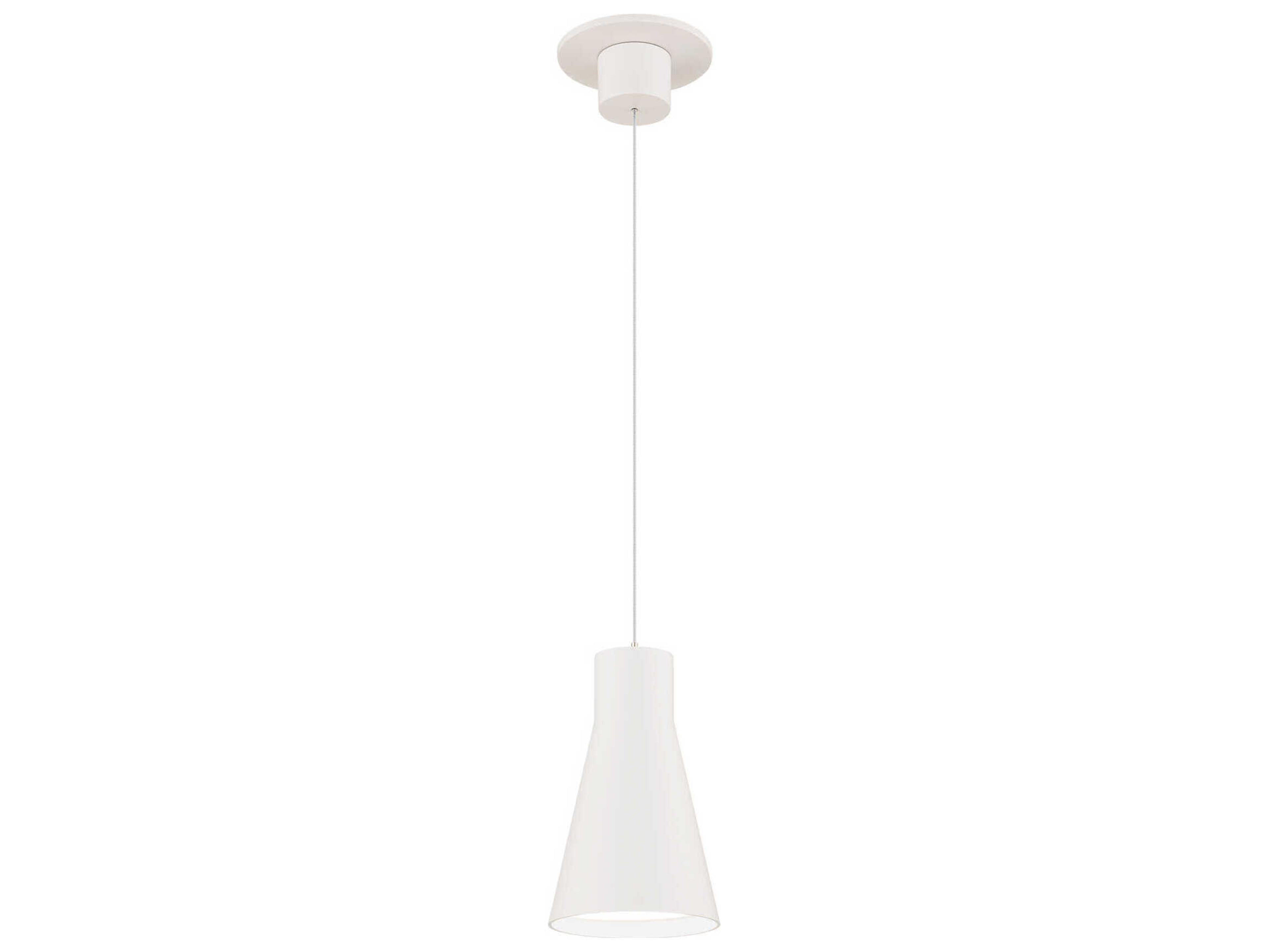 WAC Lighting Twist-N-Lite 1-Light White Mini Pendant