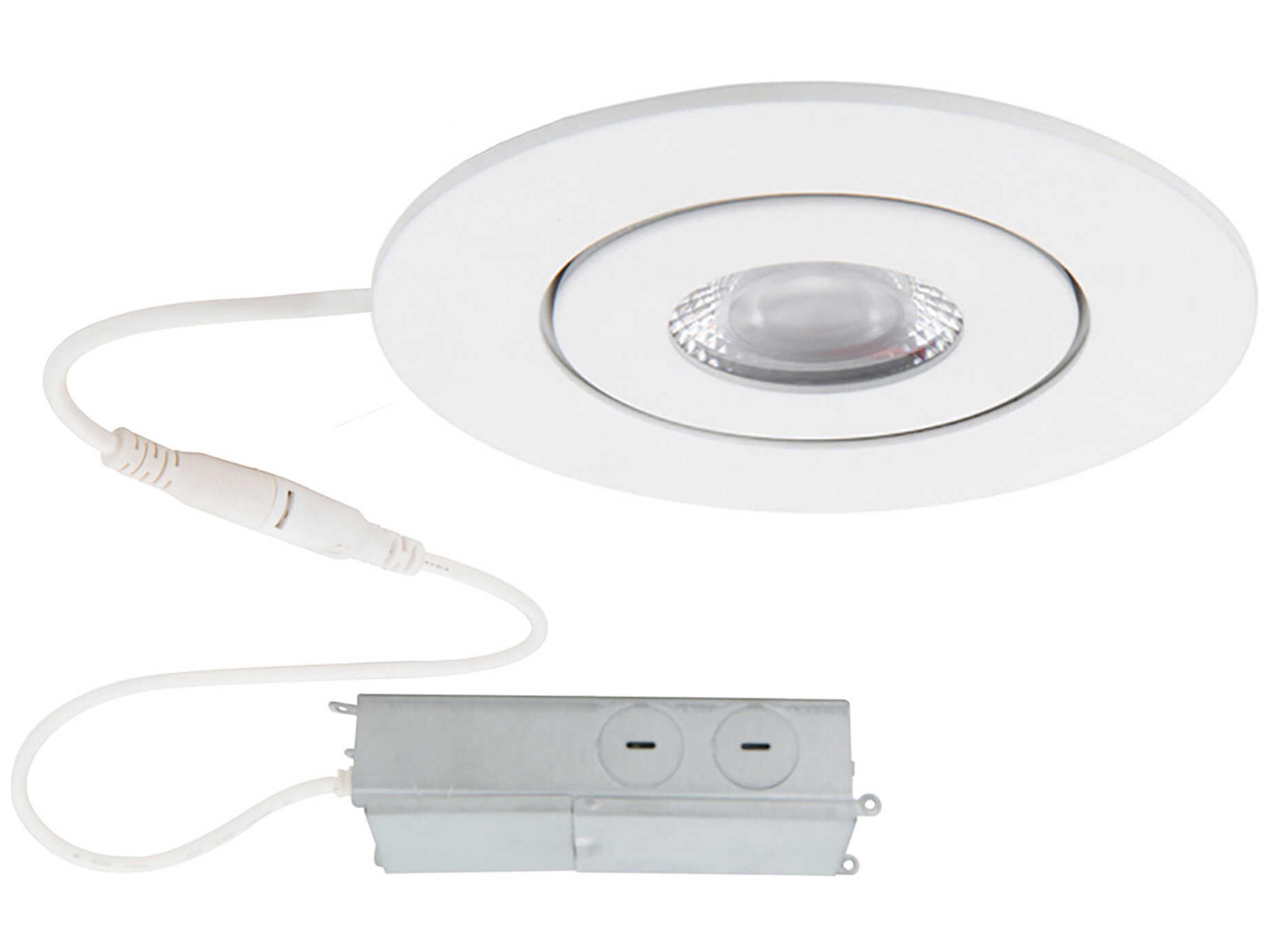 Lotos 1-Light White LED Round Recessed Light