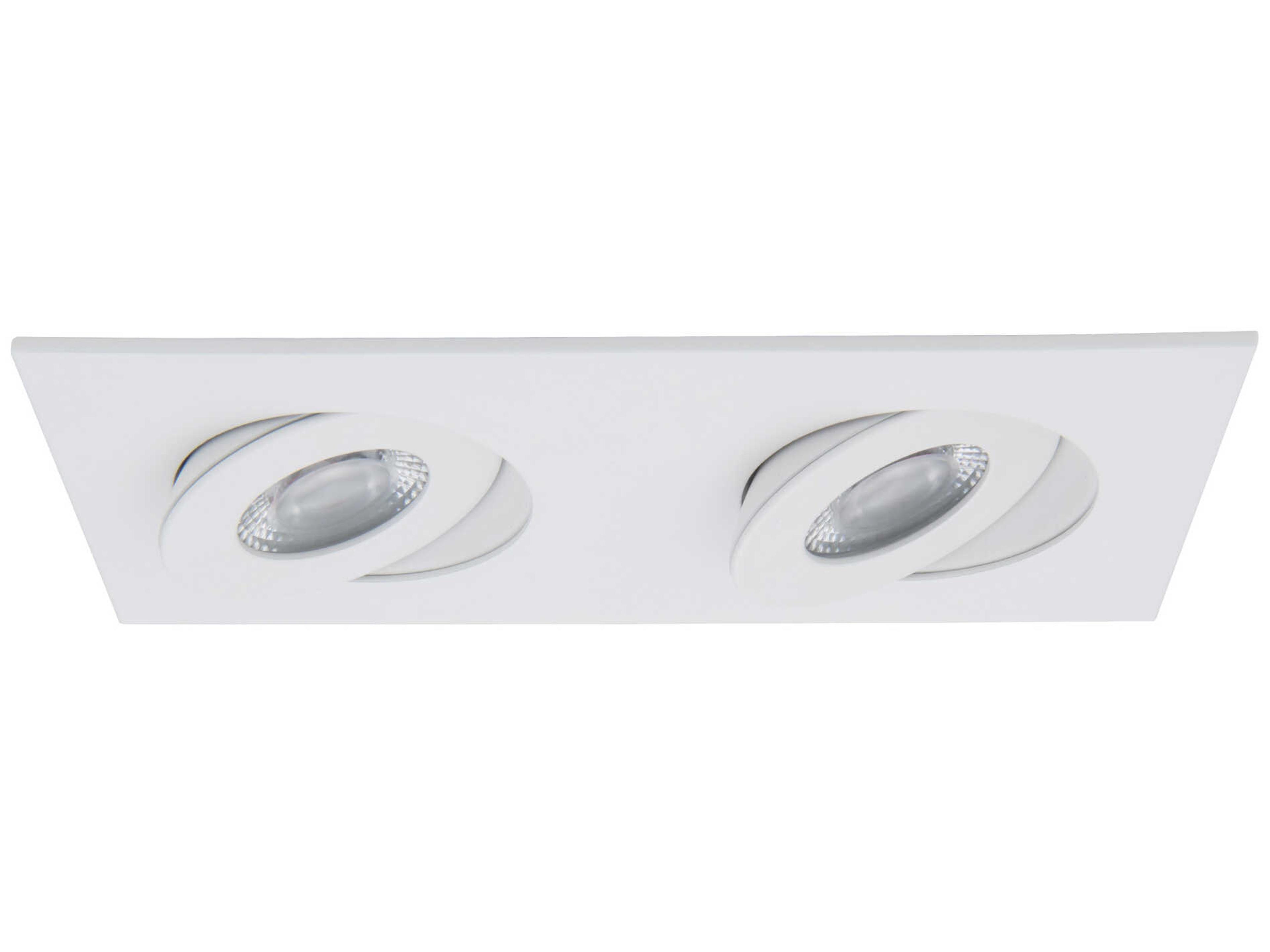 WAC Lighting Lotos 2-Light White LED Round Recessed Light