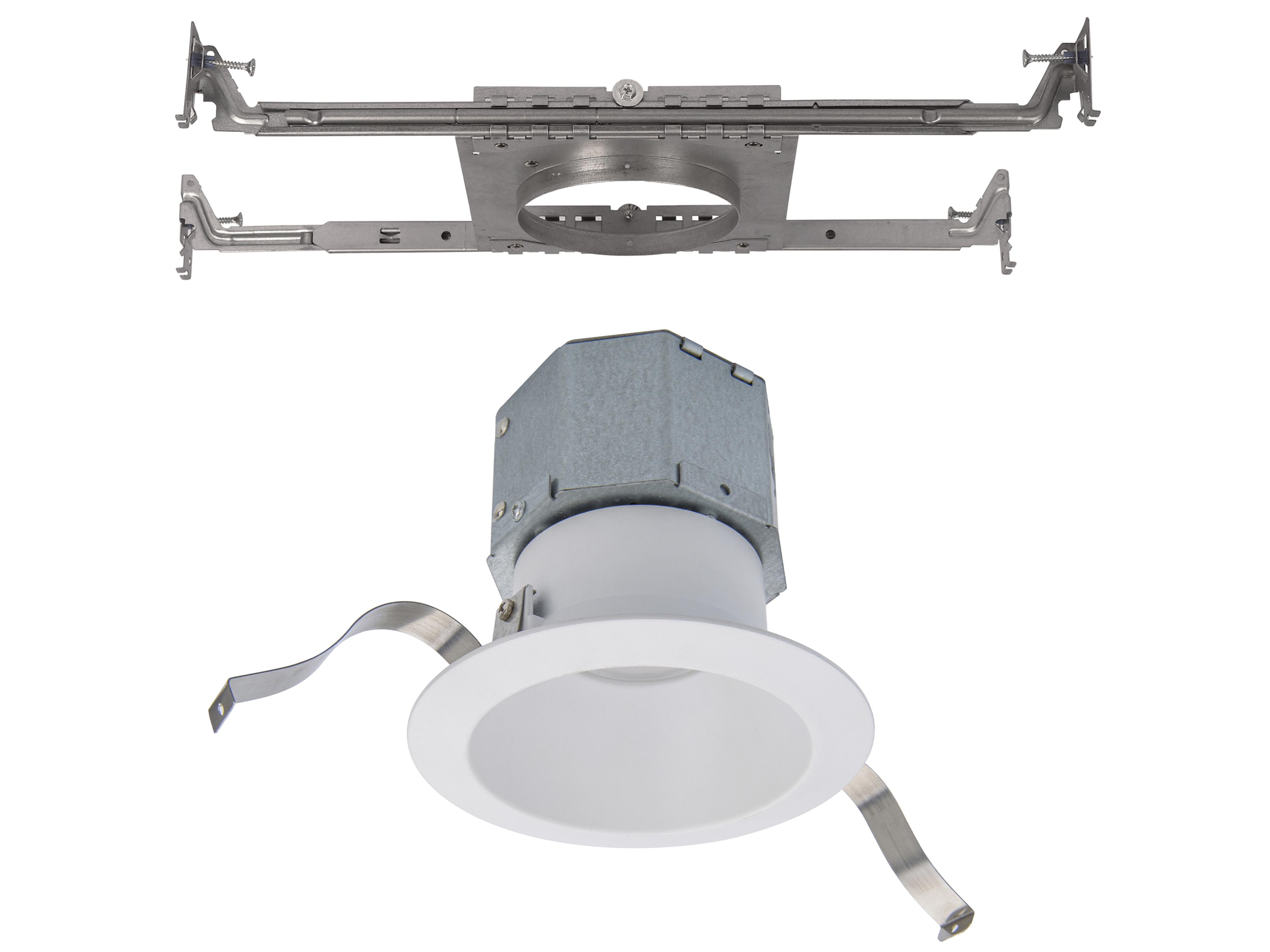 Pop-In 1 - Light 5-CCT Selectable LED Outdoor Ceiling Light with New Construction Frame-In Kit (Set of 6)
