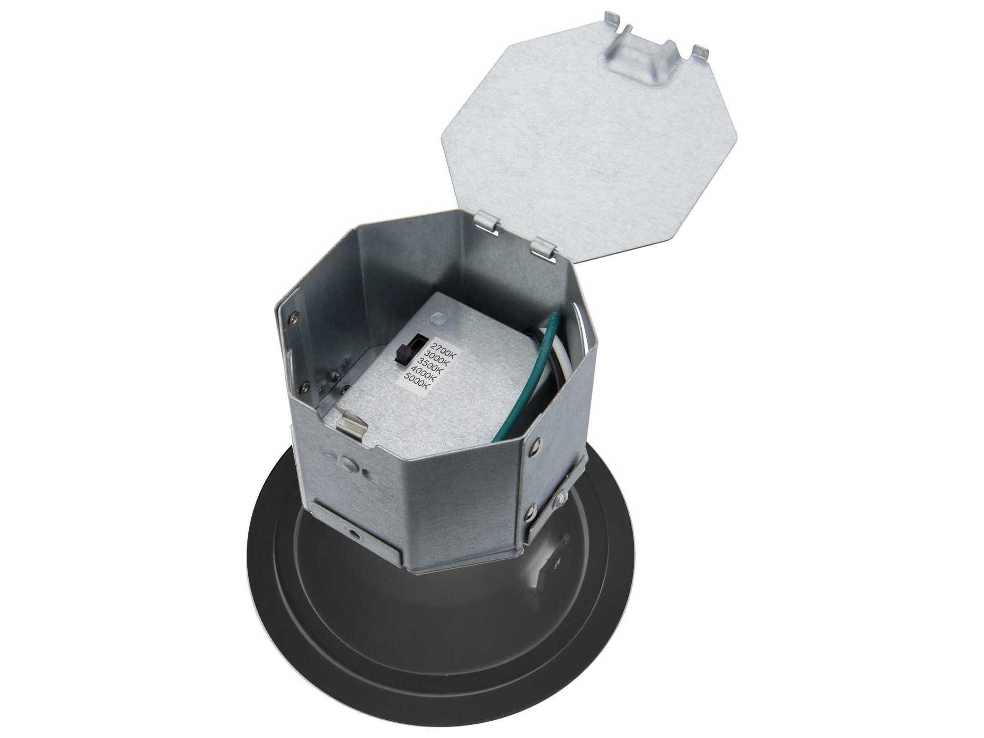 WAC Lighting Pop-In 1-Light Black Recessed Light