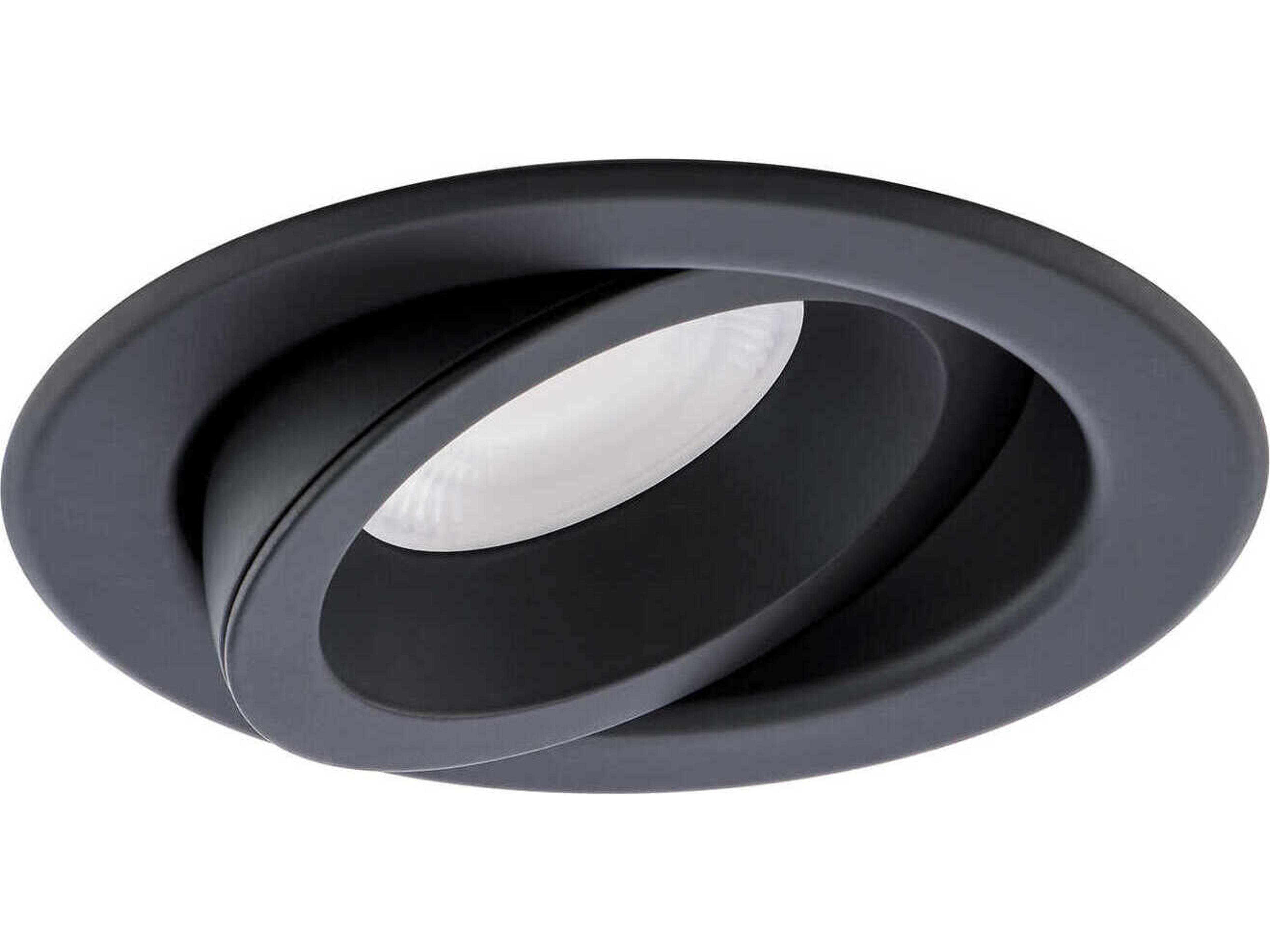 WAC Lighting Lotos 1-Light Black Round Recessed Light