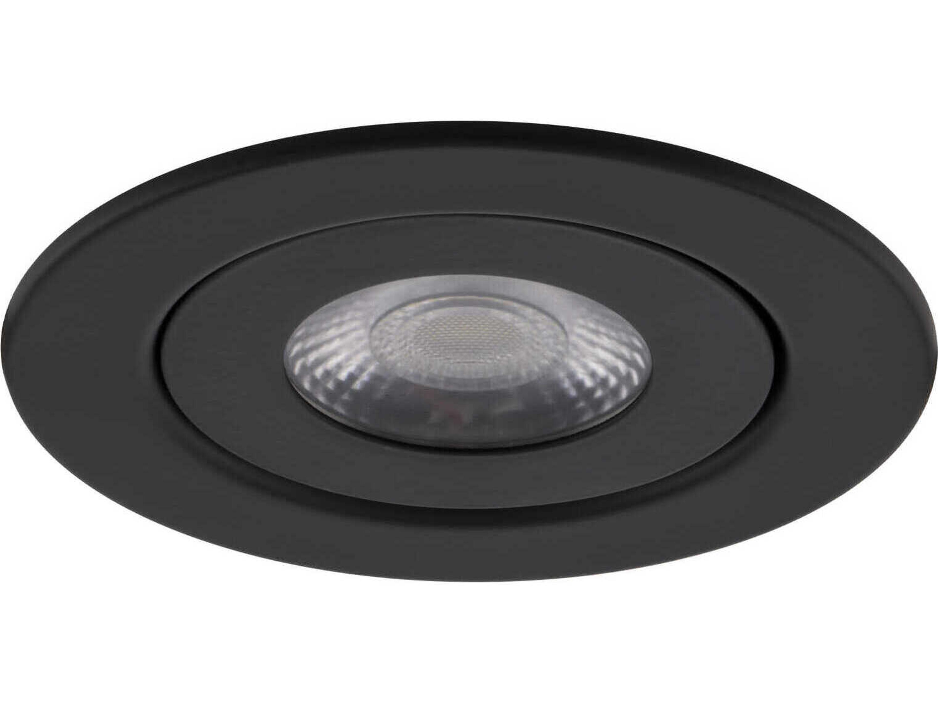 WAC Lighting Lotos 1-Light Black Round Recessed Light