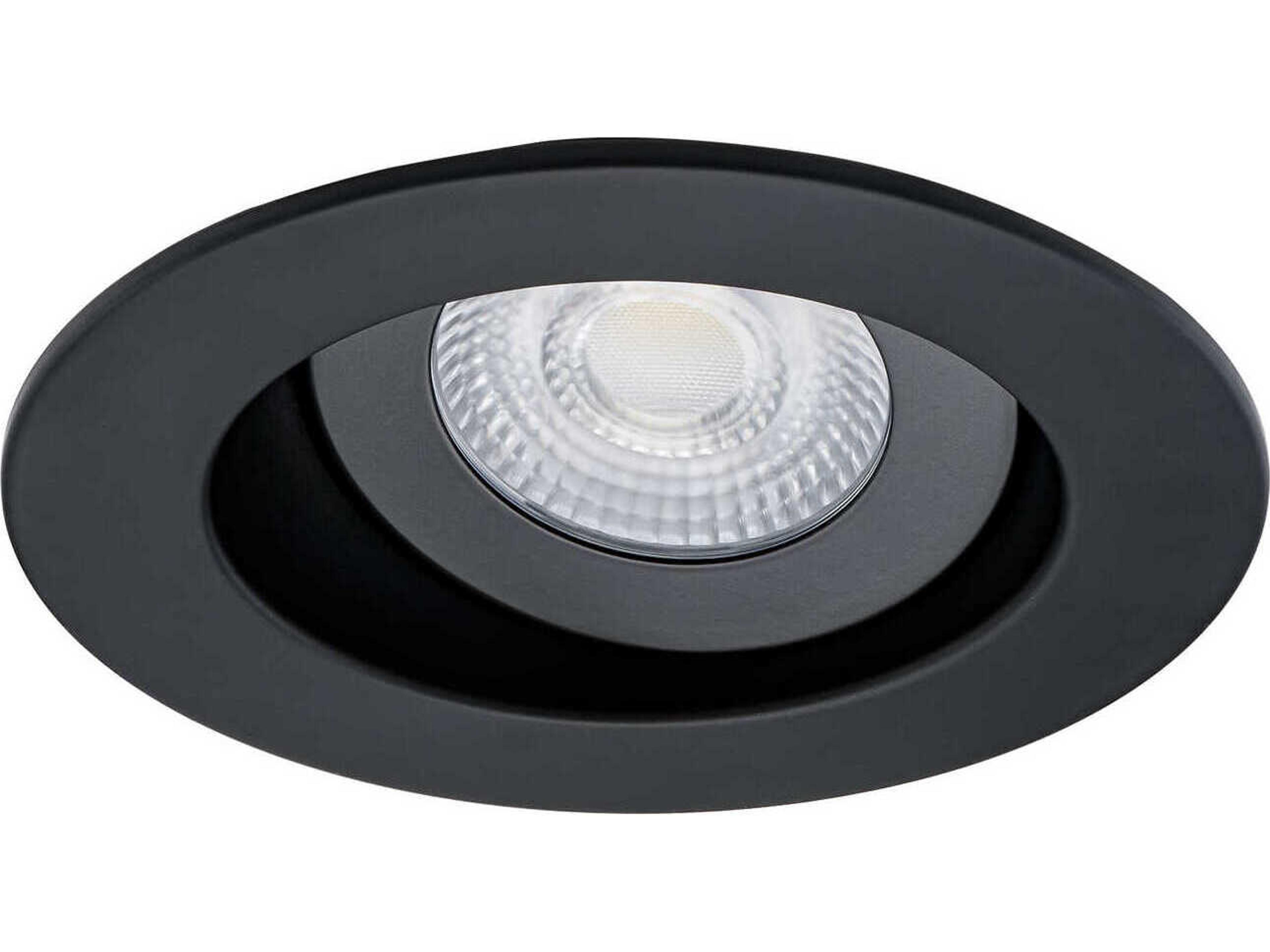 WAC Lighting Lotos 1-Light Black Round Recessed Light