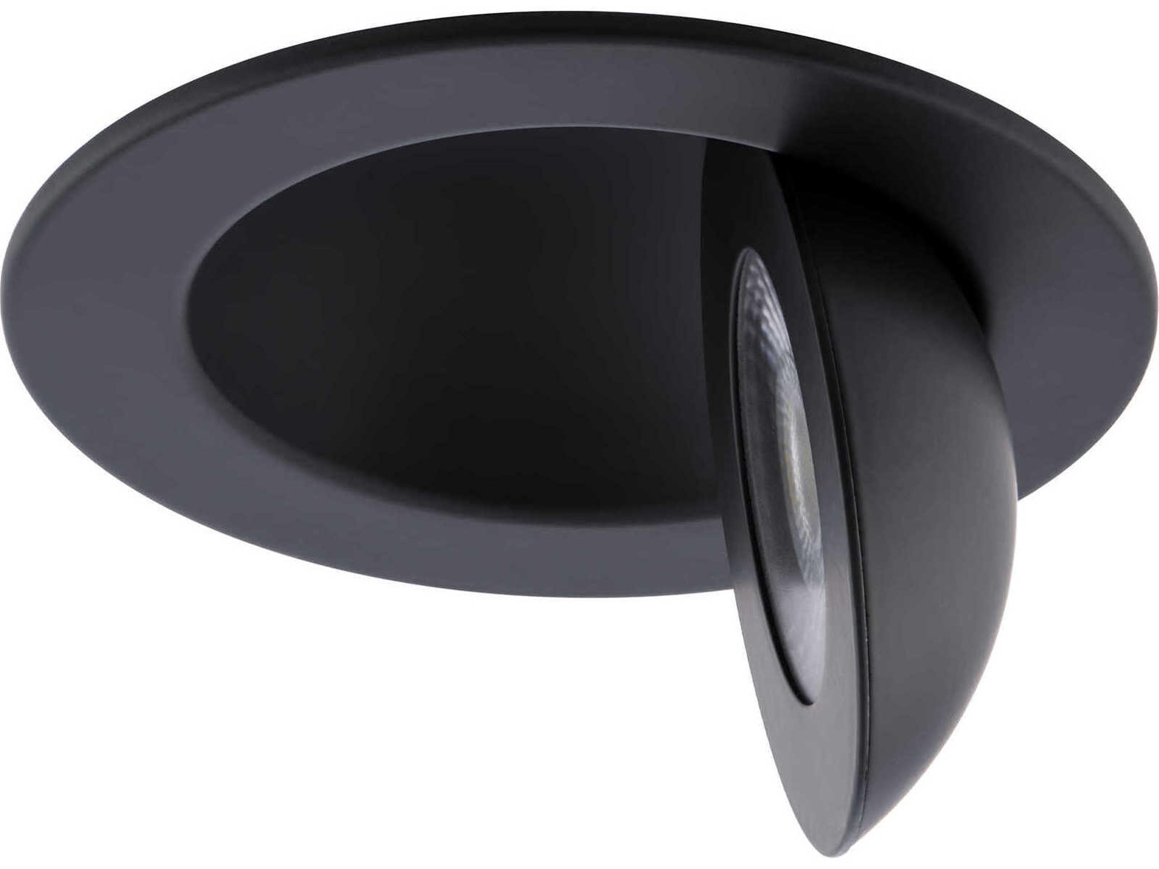 WAC Lighting Lotos 1-Light Black Round Recessed Light