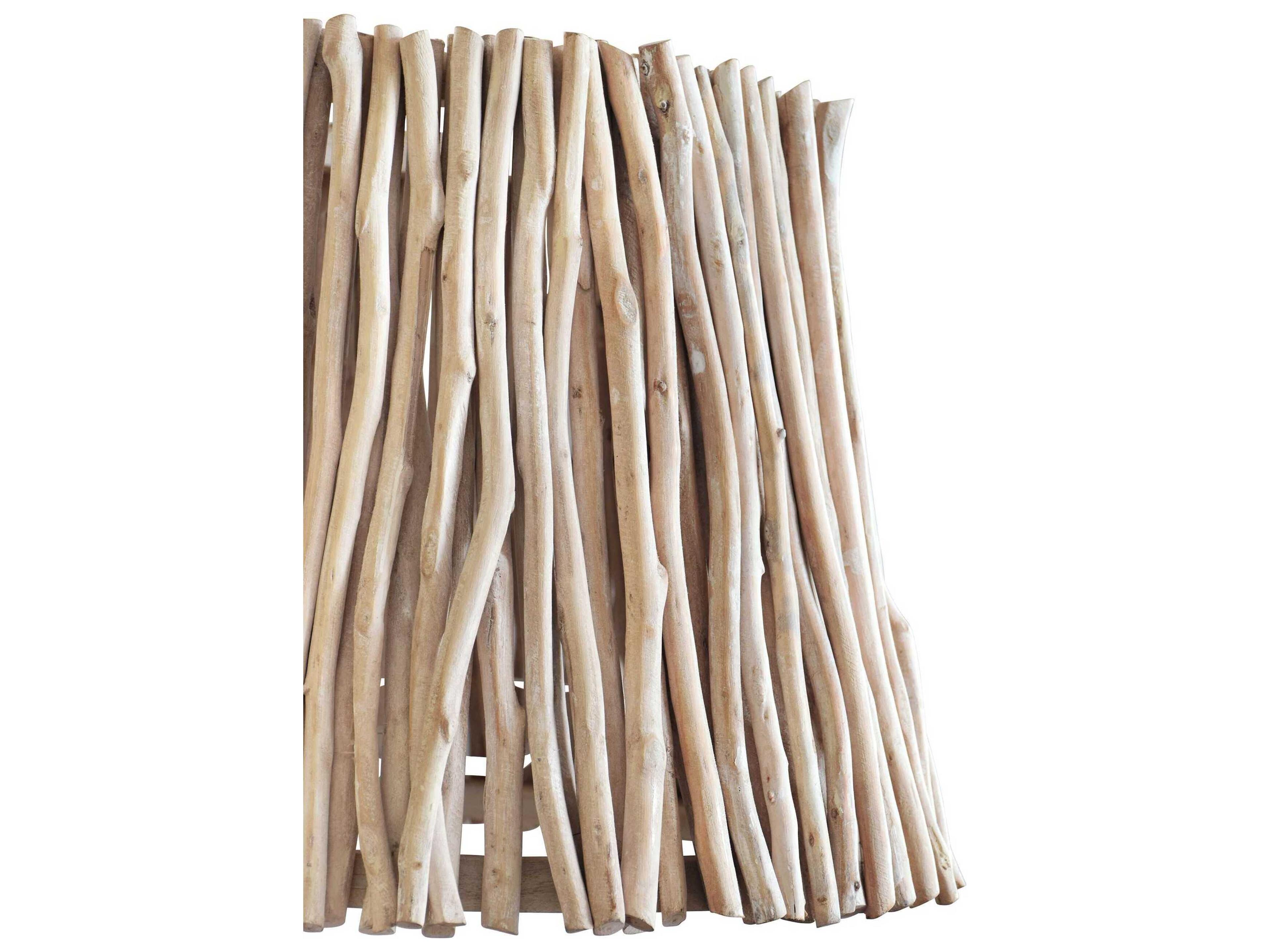 Worlds Away Brown Drum Pendant