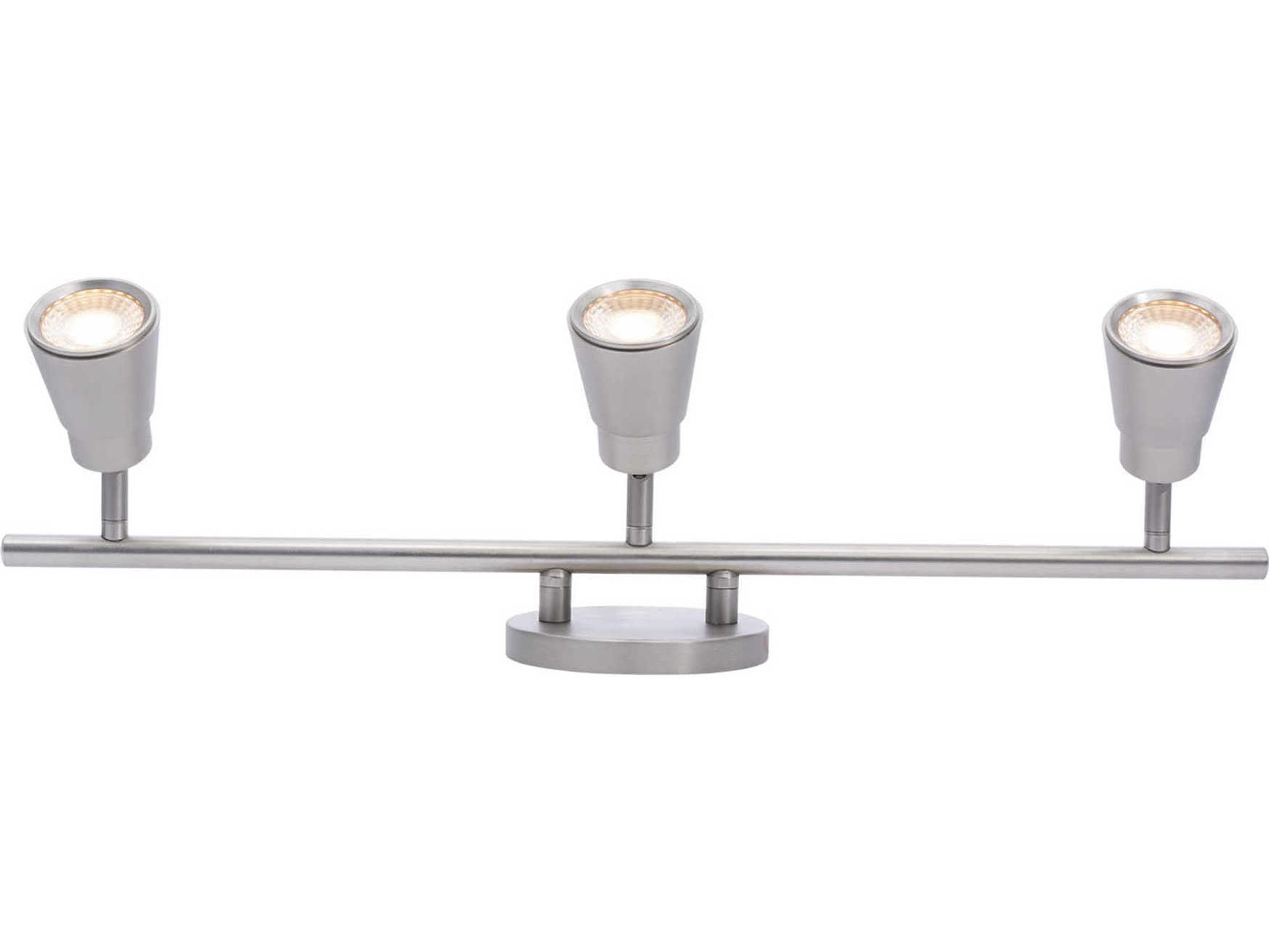 WAC Lighting Solo 3-Light Brushed Nickel LED Track & Rail Light
