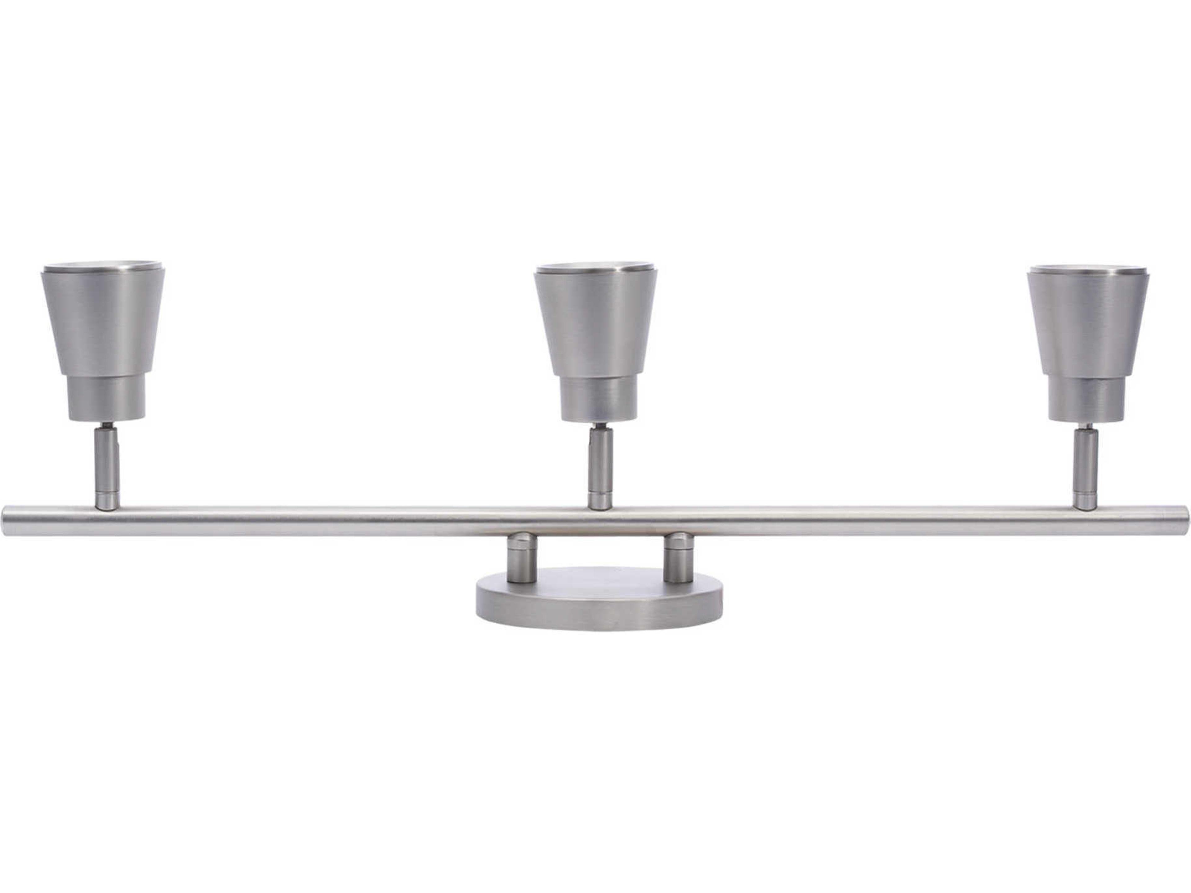 WAC Lighting Solo 3-Light Brushed Nickel LED Track & Rail Light