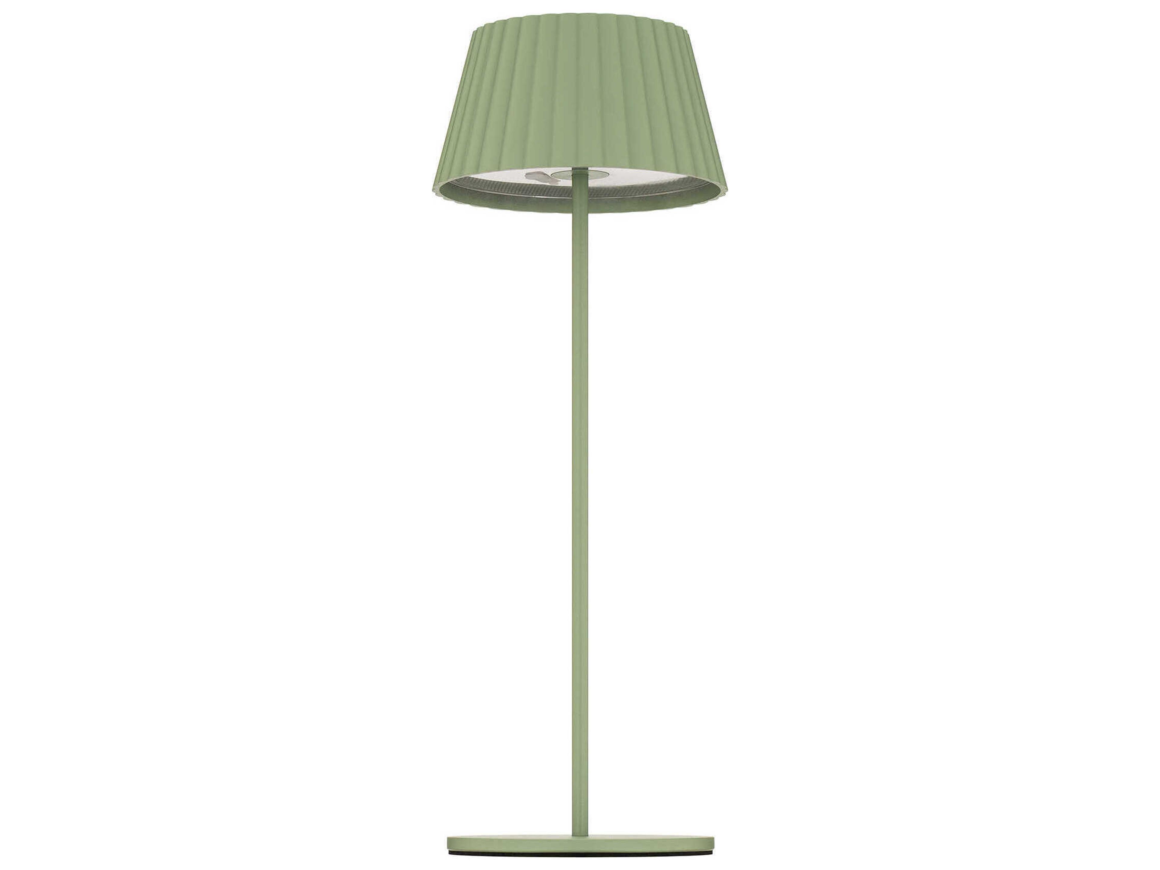 WAC Lighting Pleat Green Polycarbonate Table Lamp
