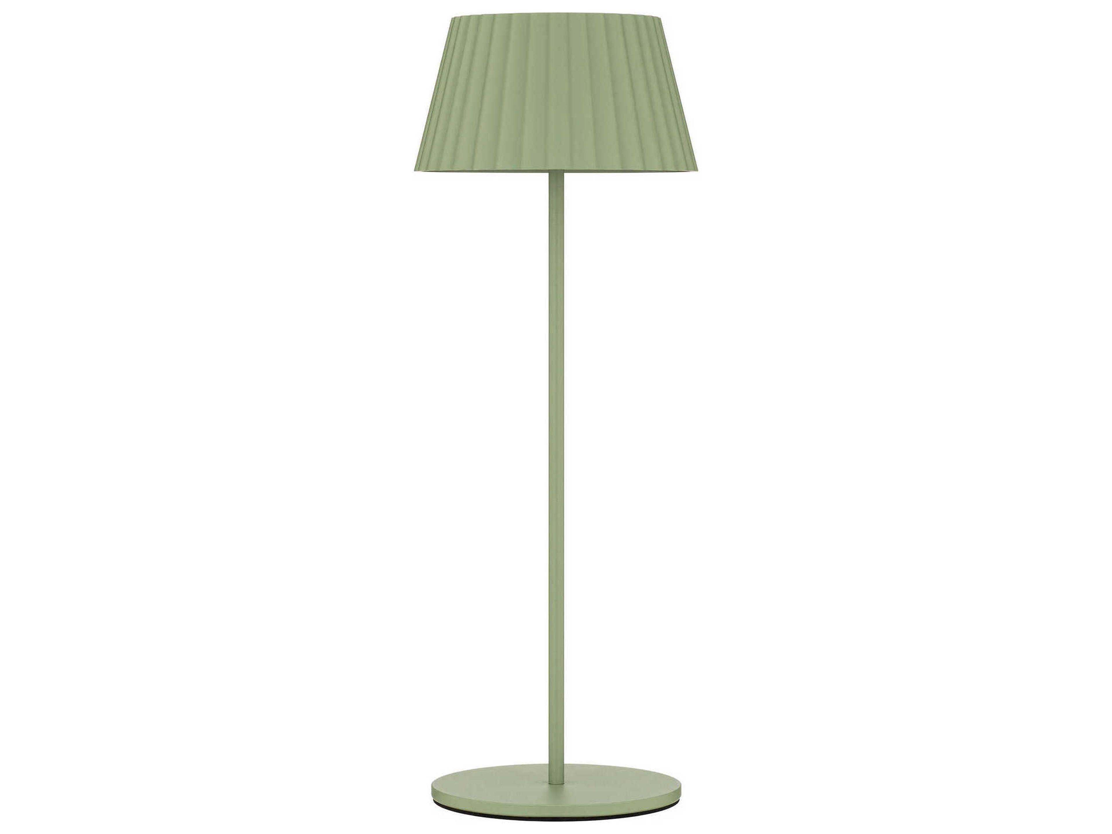 WAC Lighting Pleat Green Polycarbonate Table Lamp