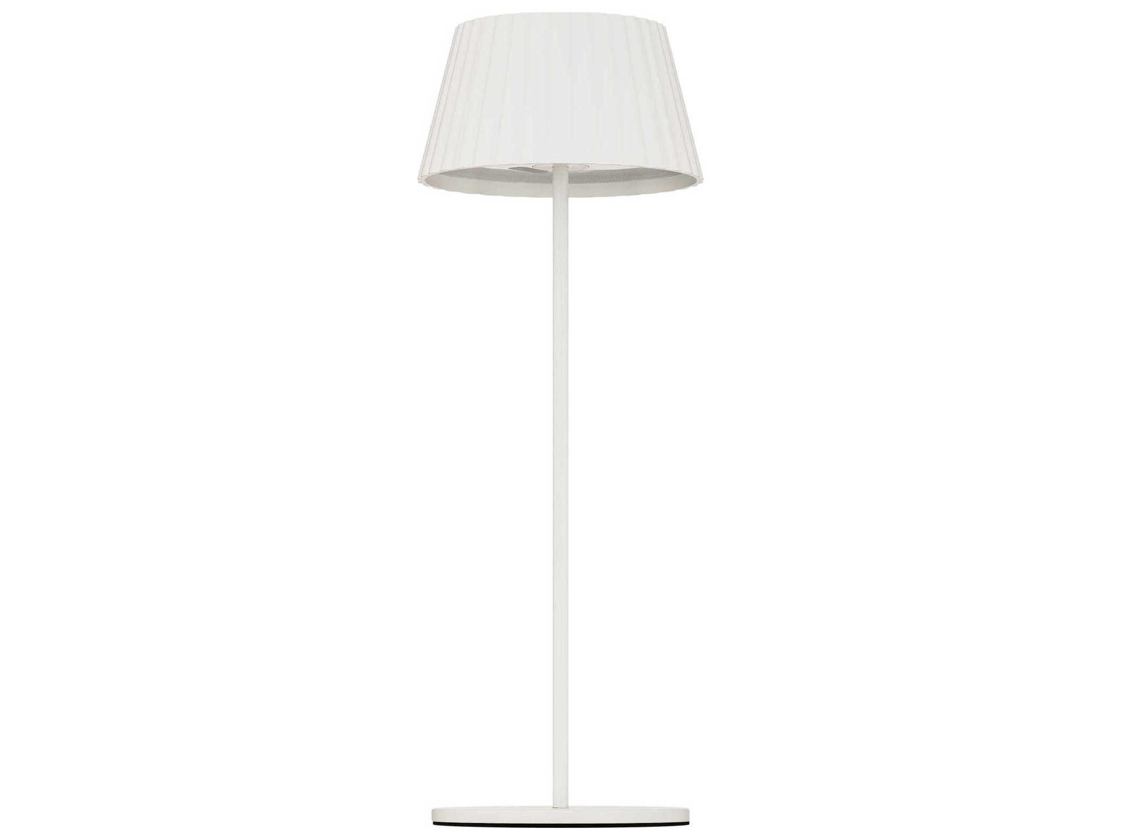 WAC Lighting Pleat White Polycarbonate Table Lamp