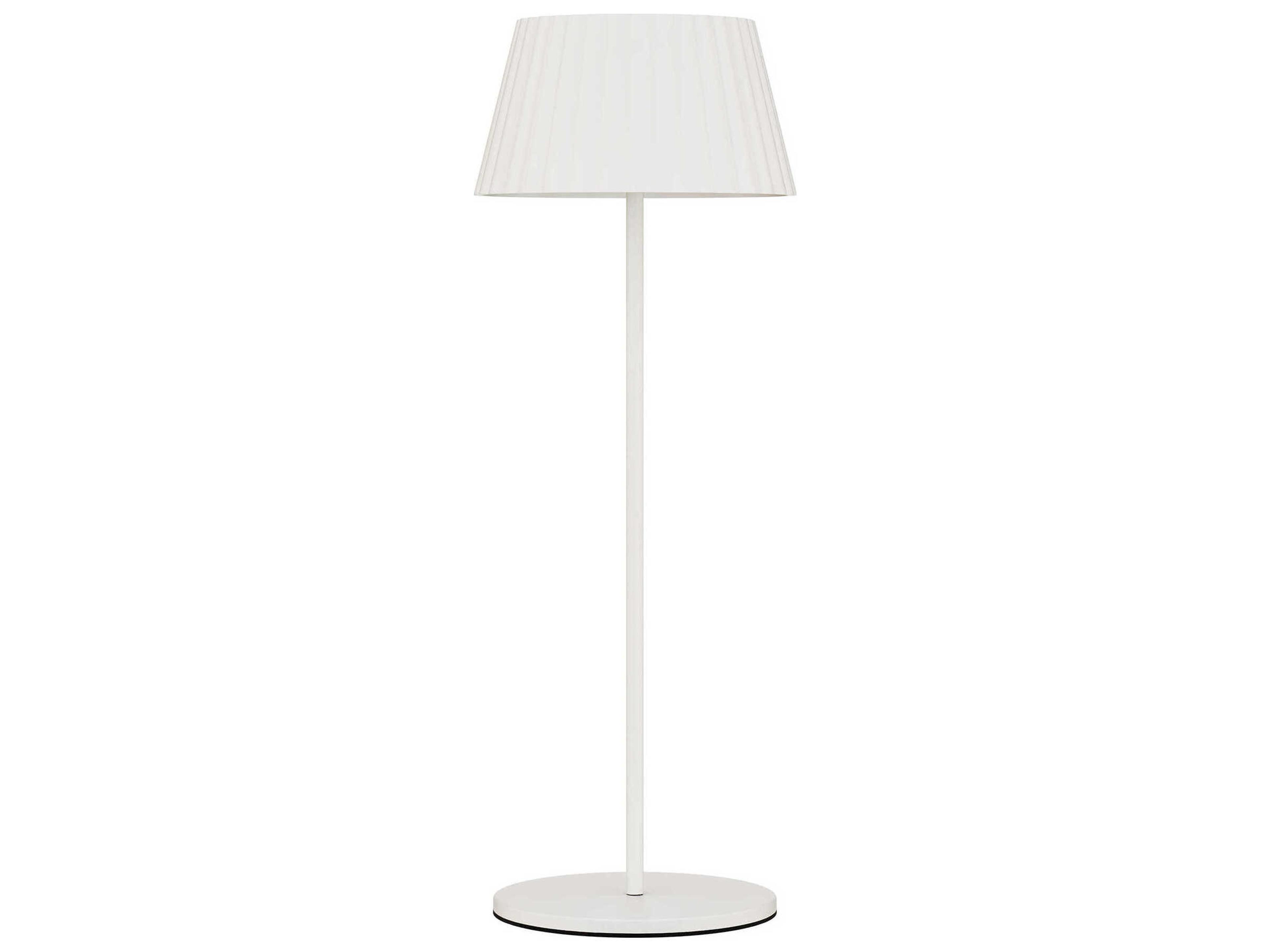 WAC Lighting Pleat White Polycarbonate Table Lamp