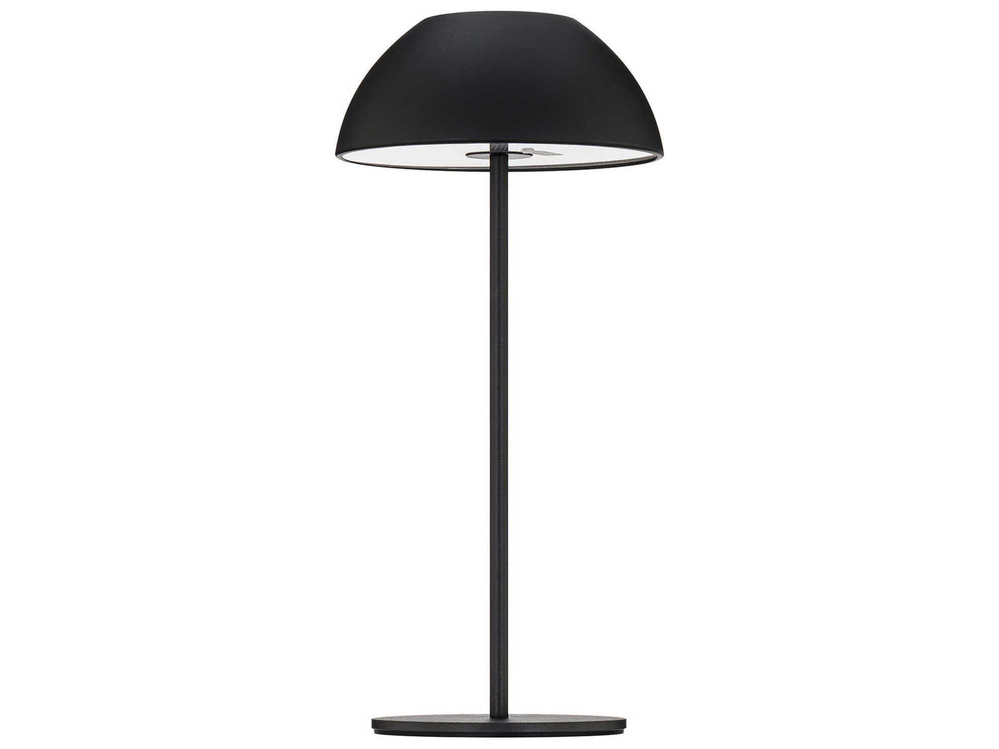 WAC Lighting Channing Black Polycarbonate Table Lamp