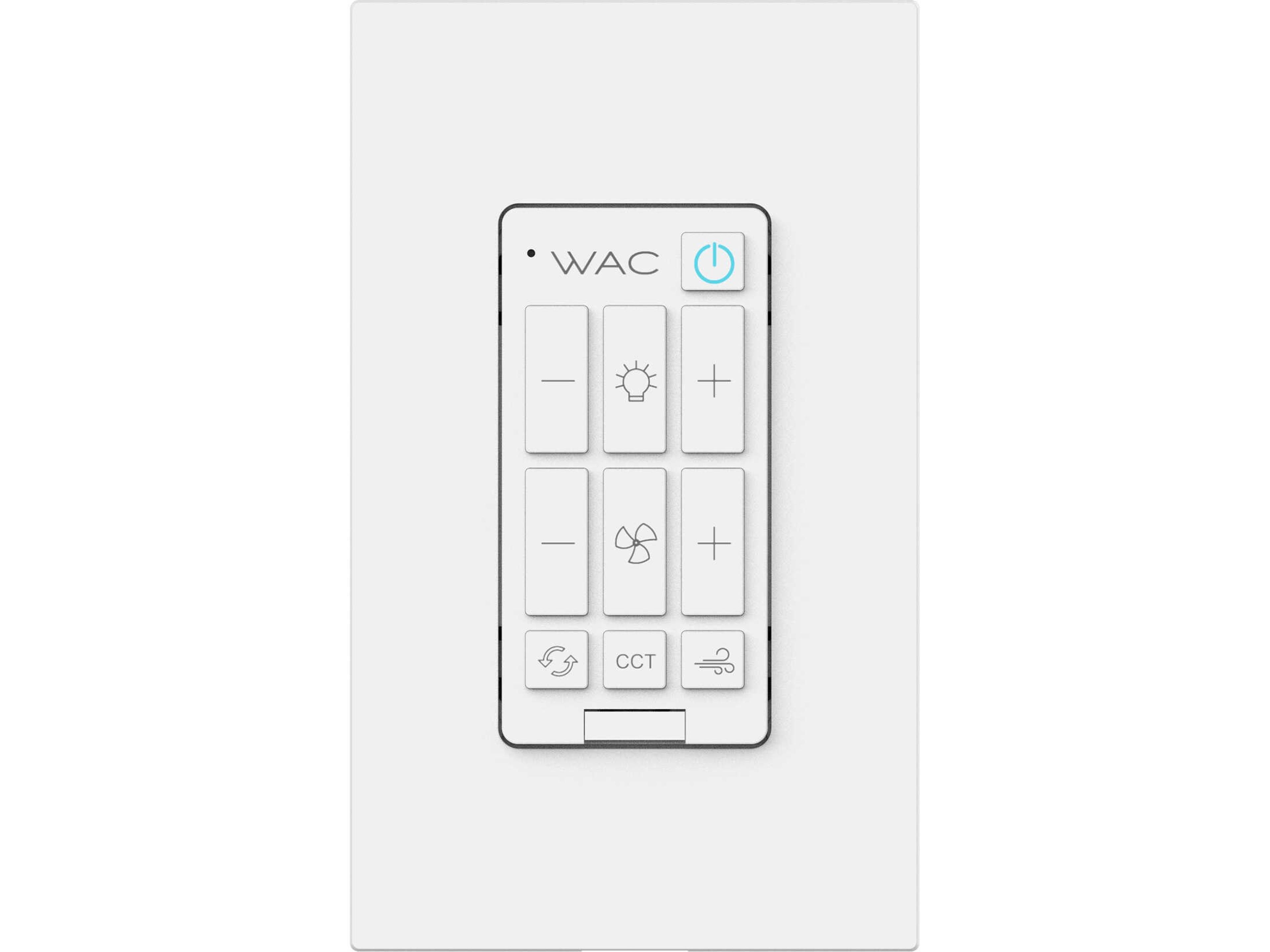 WAC Lighting G4 6-Speed Bluetooth Fan Wall Control with Single Pole Wallplate