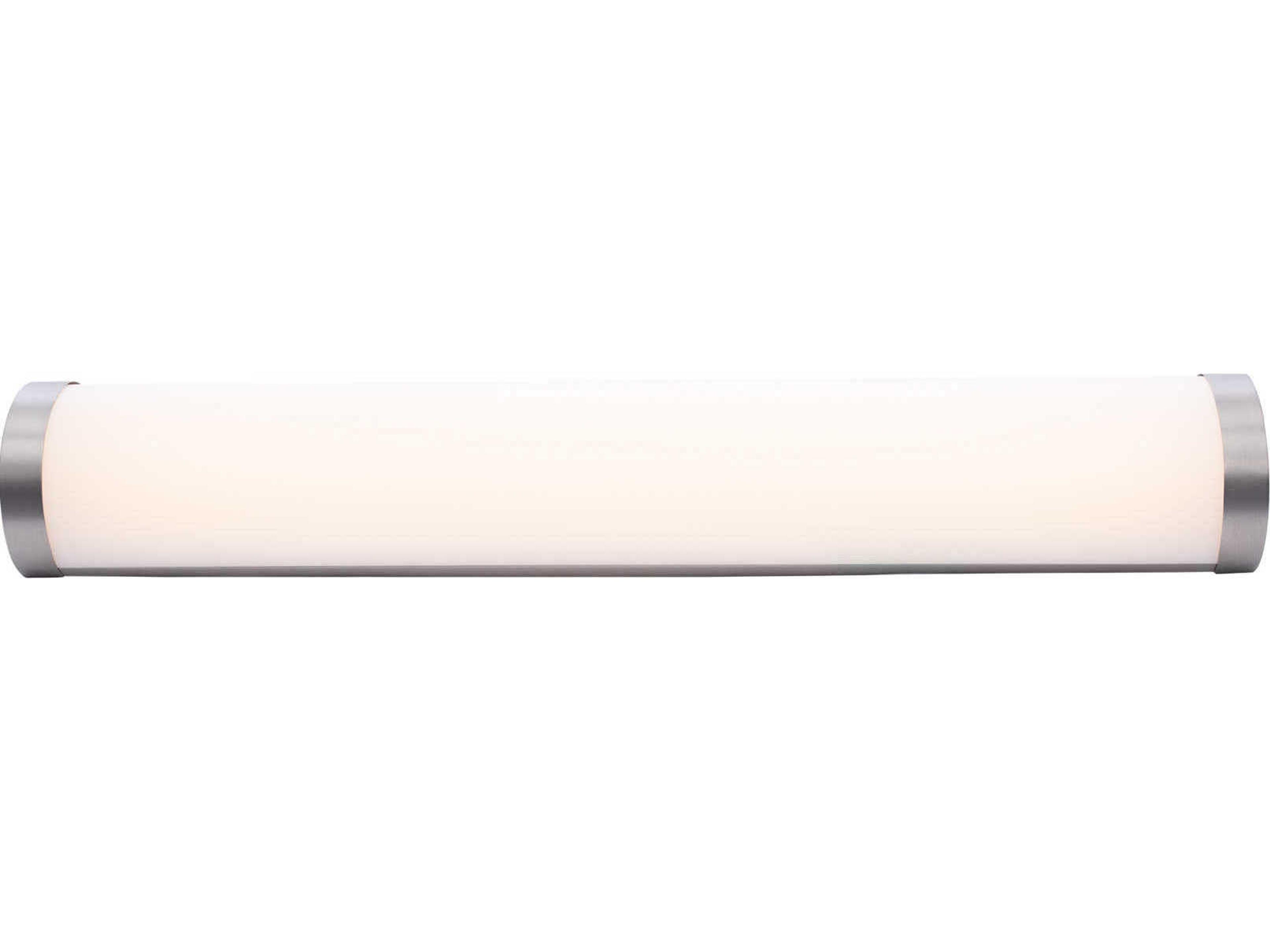 WAC Lighting Fuse 1-Light Brushed Nickel LED Vanity Light