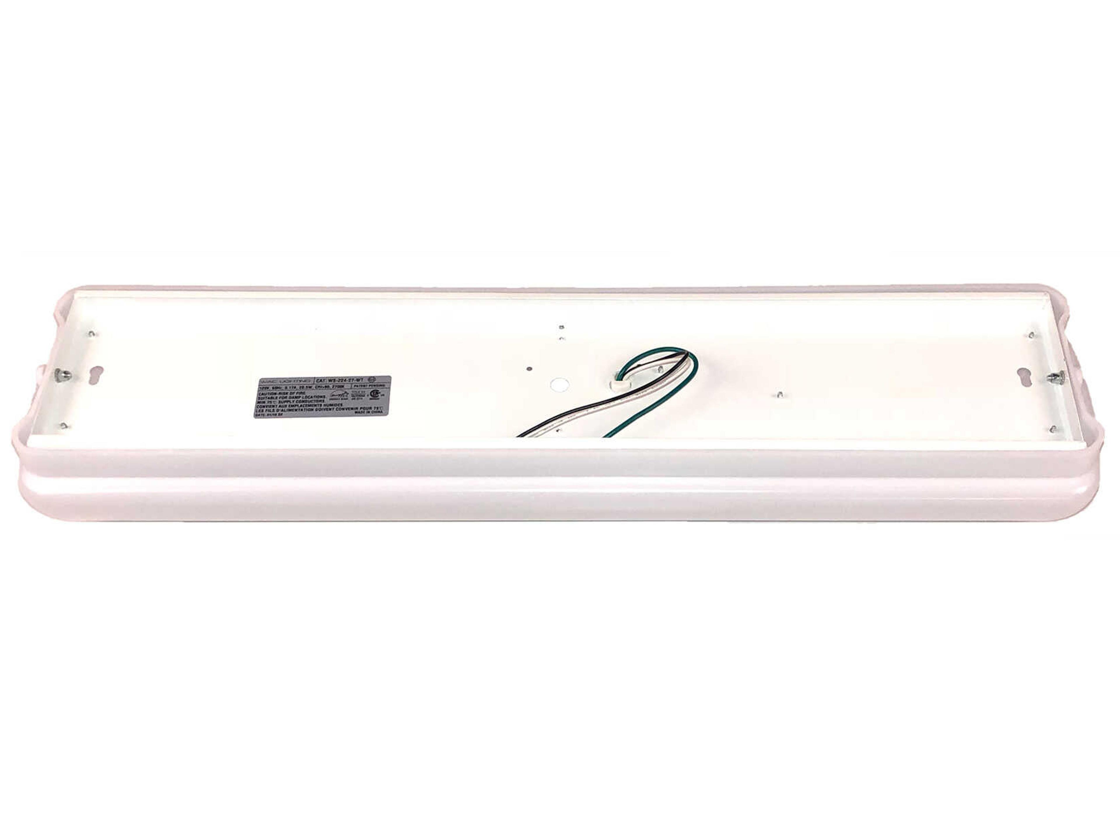 WAC Lighting Flo 1-Light White LED Vanity Light