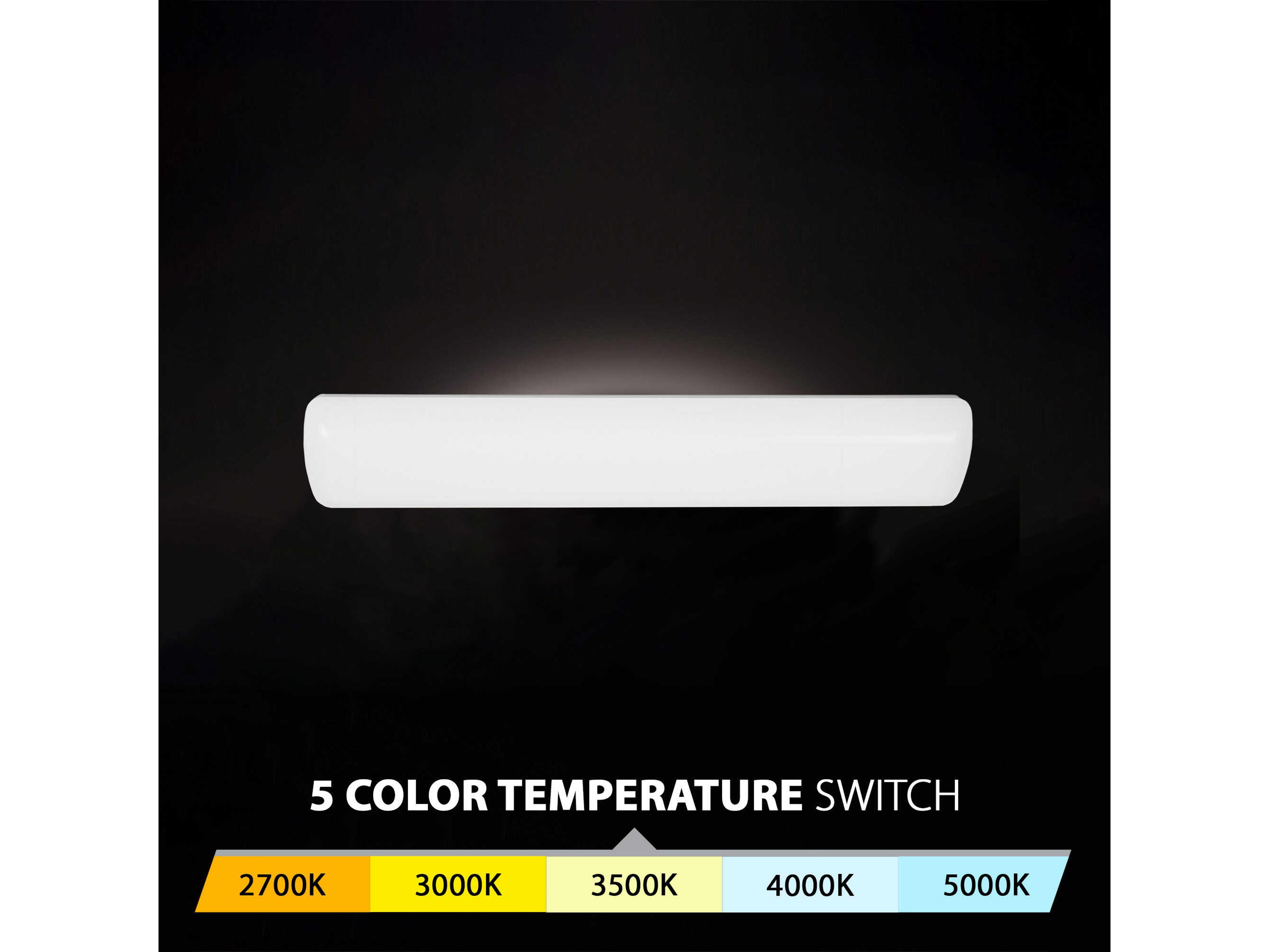 WAC Lighting Flo 1-Light White LED Vanity Light