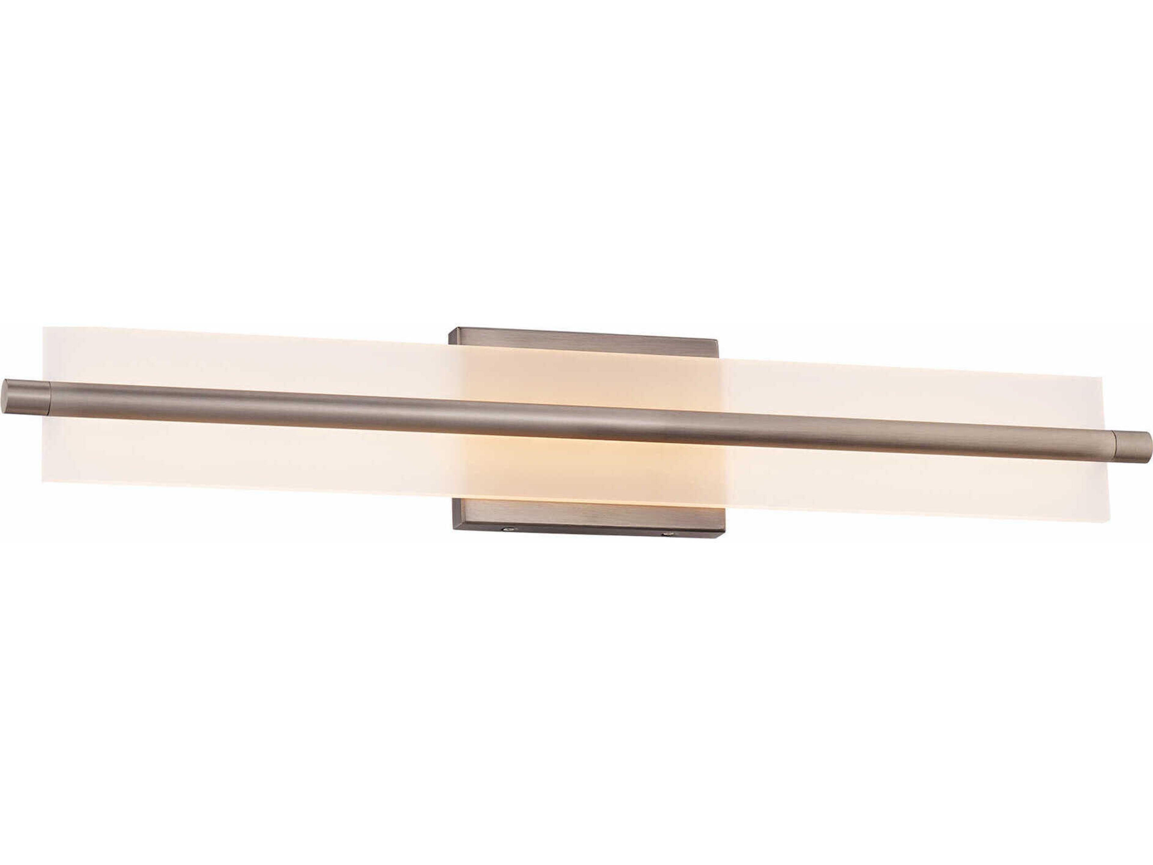 WAC Lighting Razor 1-Light Brushed Nickel Vanity Light