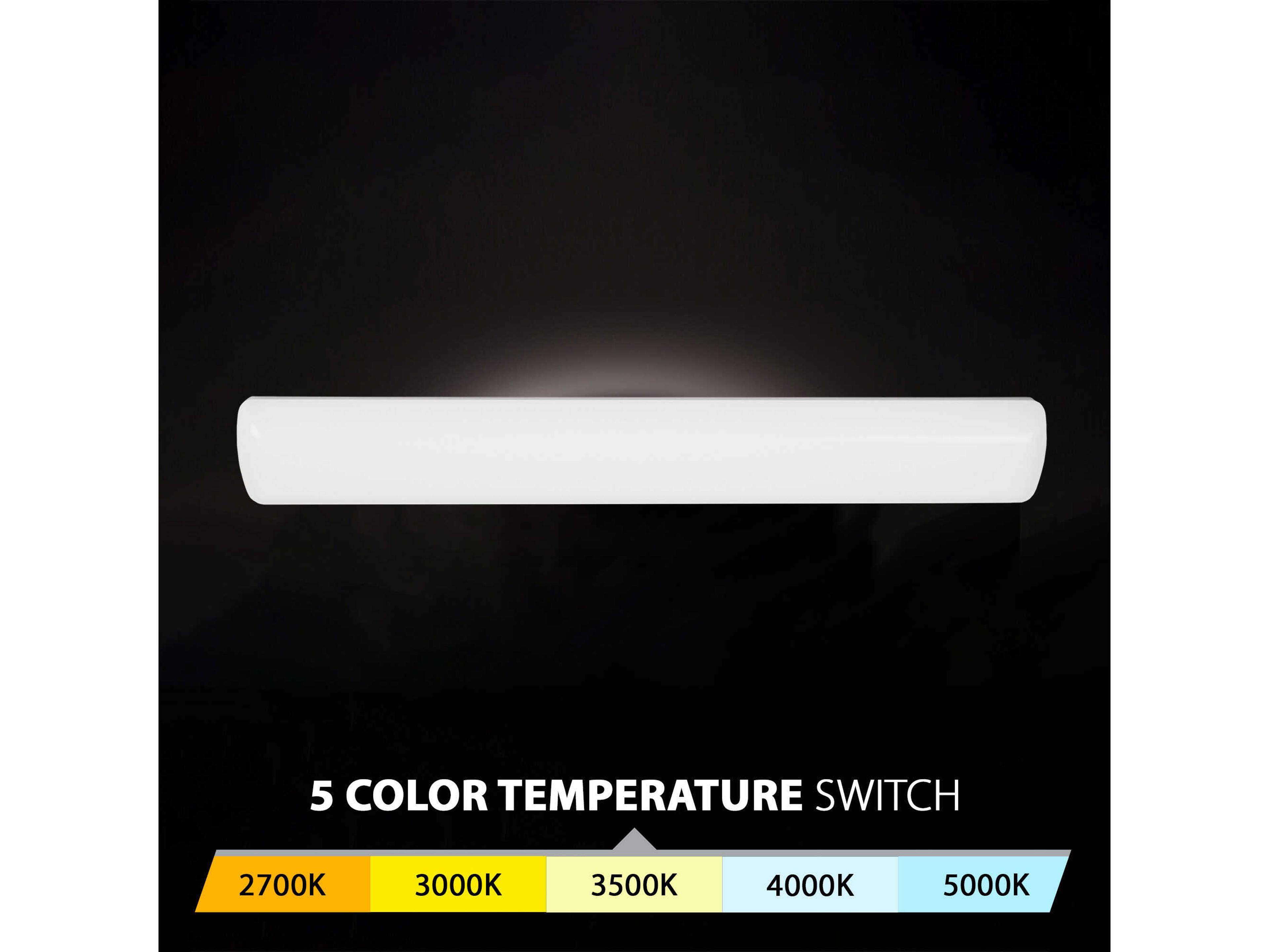 WAC Lighting Flo 1-Light White LED Vanity Light