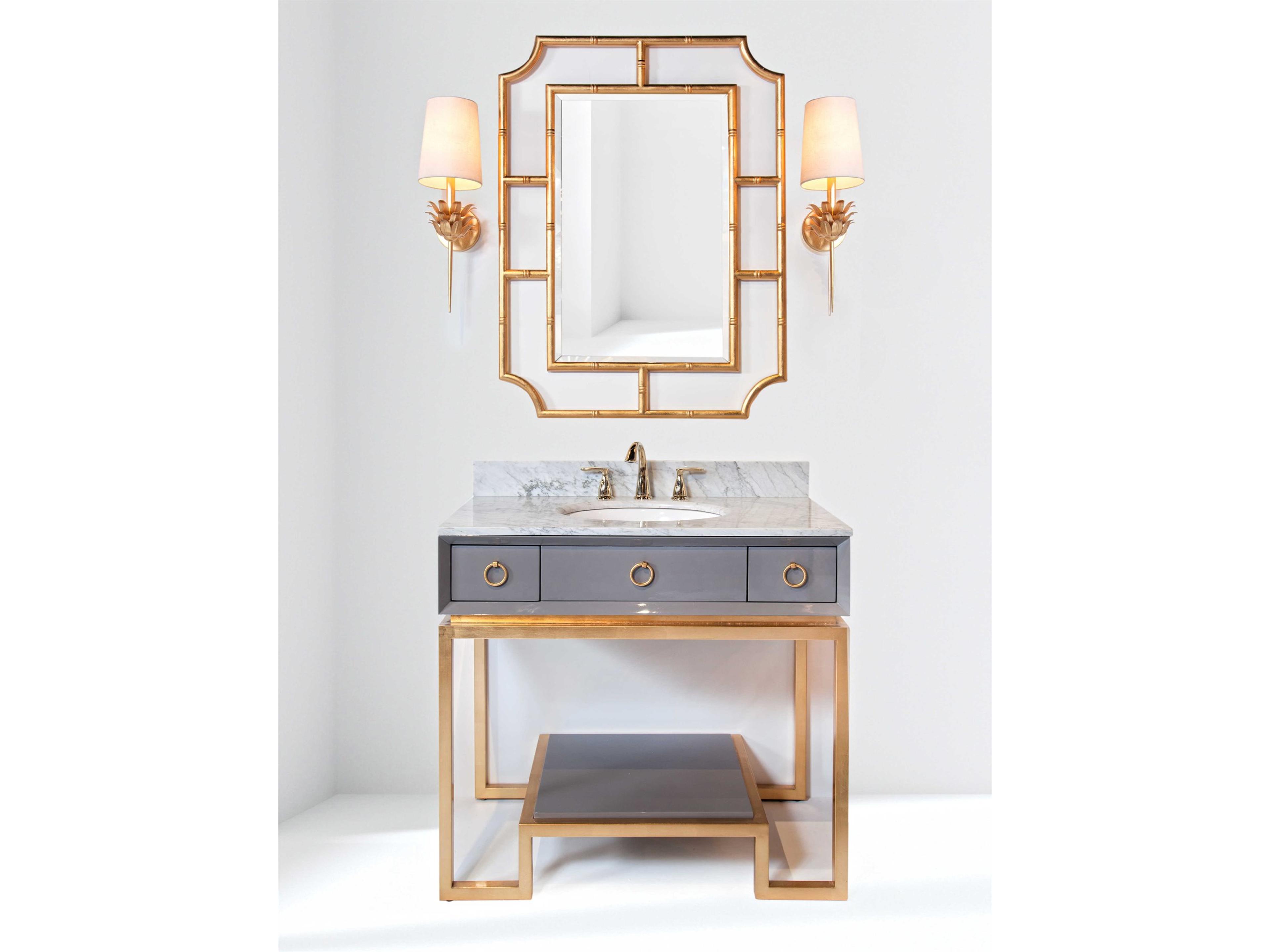 Worlds Away Gold Wall Sconce