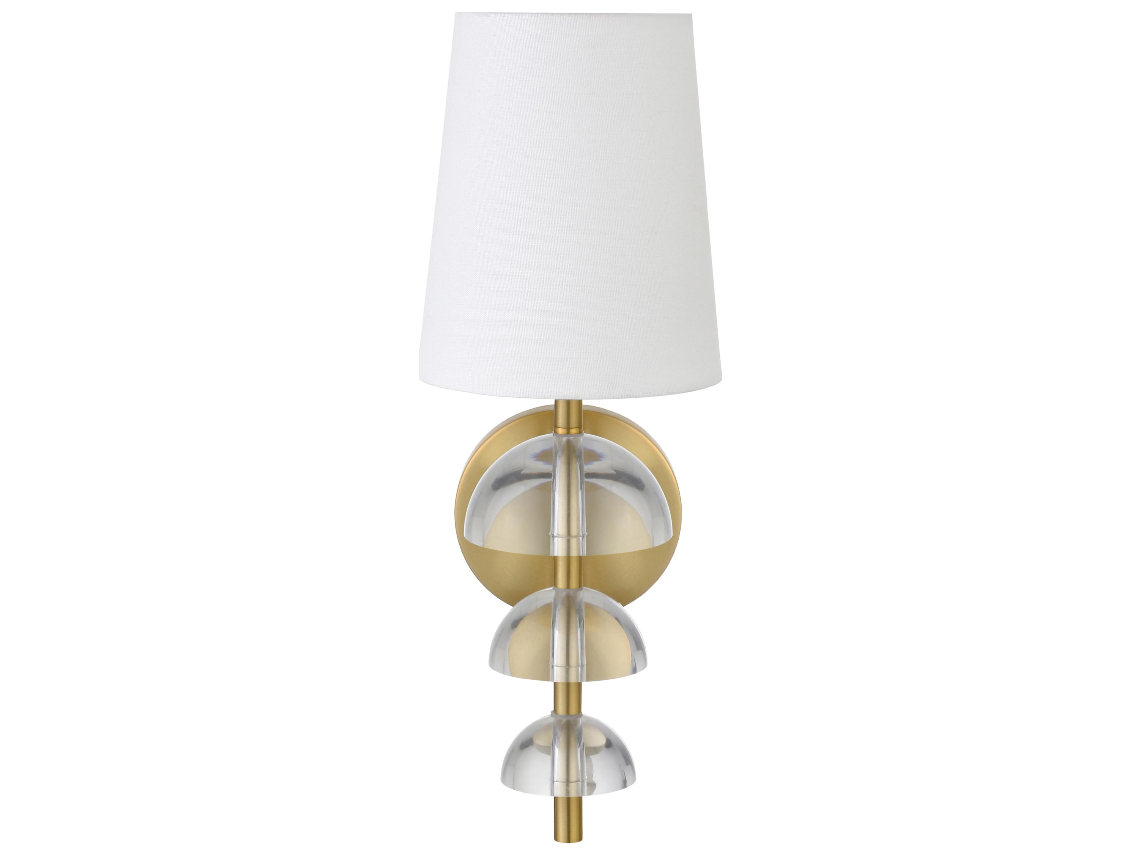 Worlds Away Brass Wall Sconce