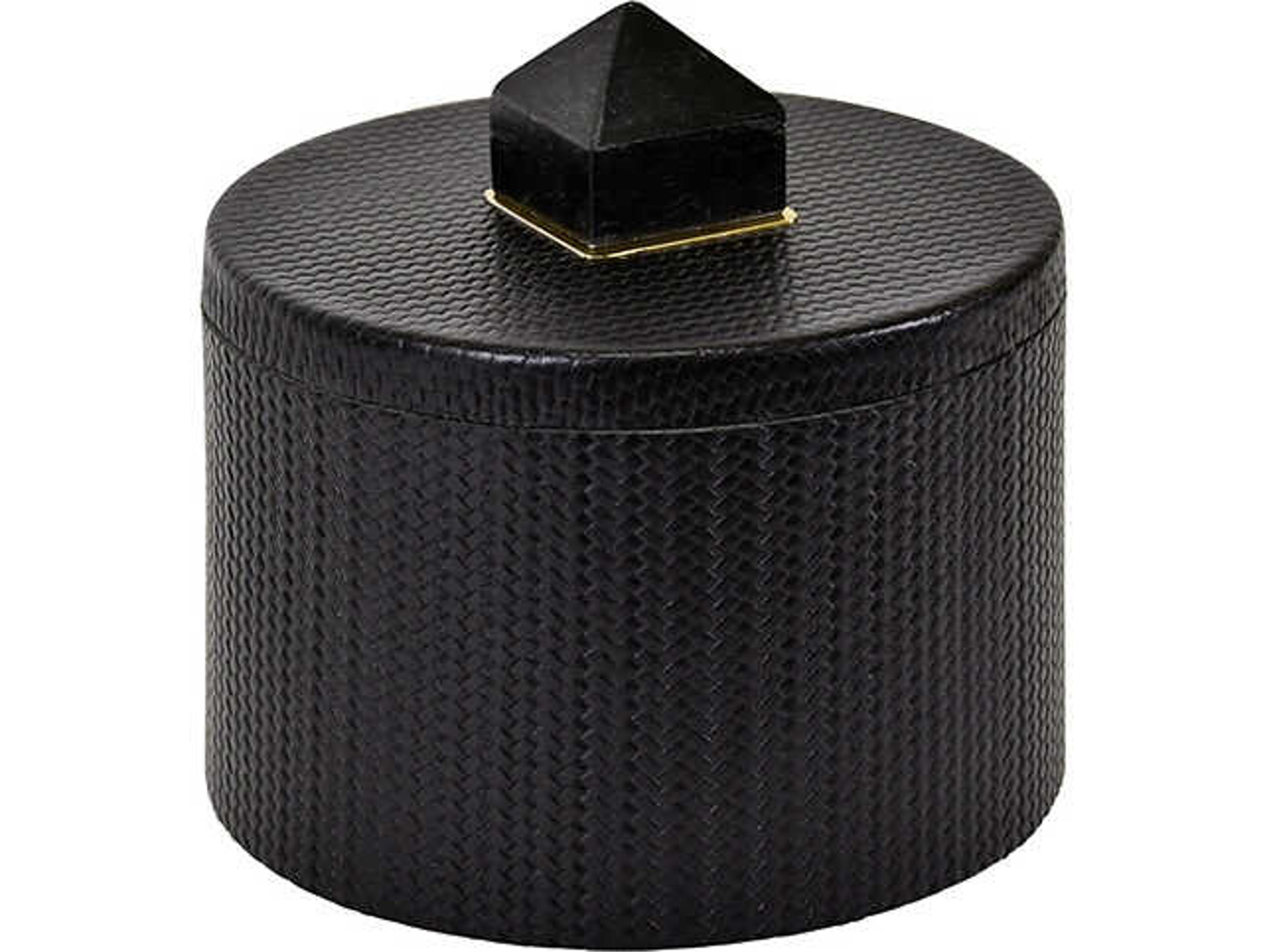 Worlds Away Denver Black Storage Case