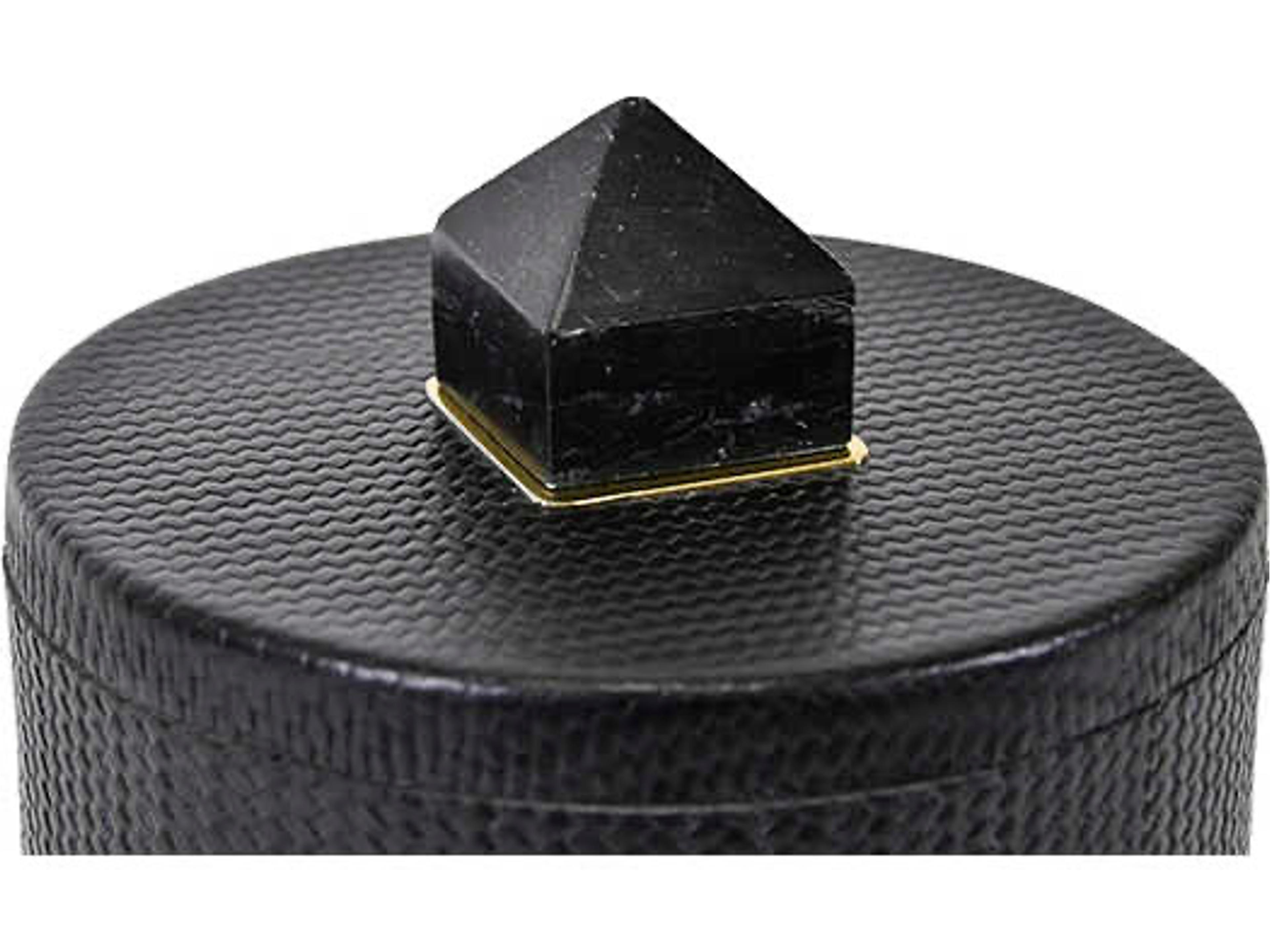 Worlds Away Denver Black Storage Case