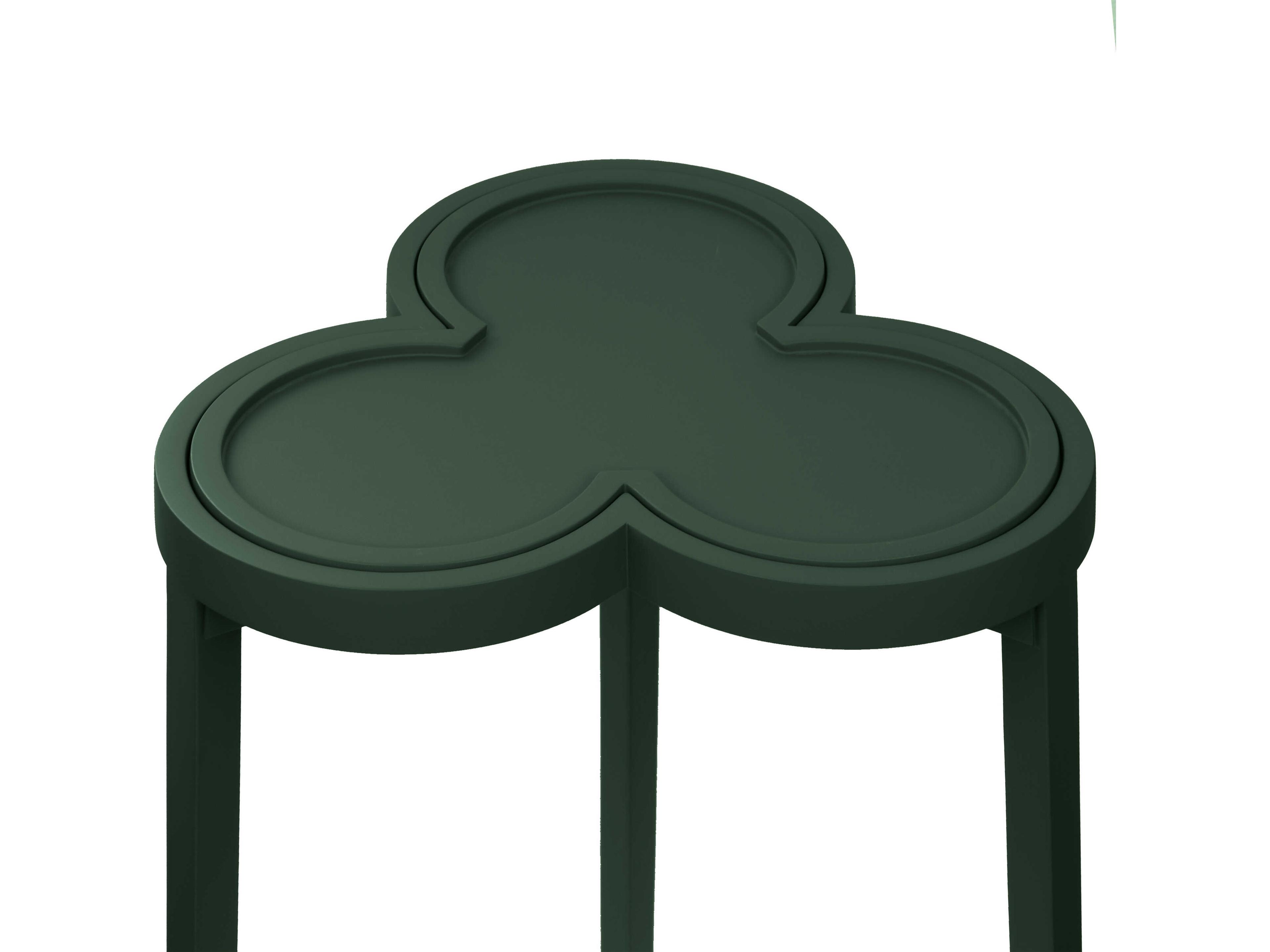 Worlds Away Dylan Rattan Green End Table